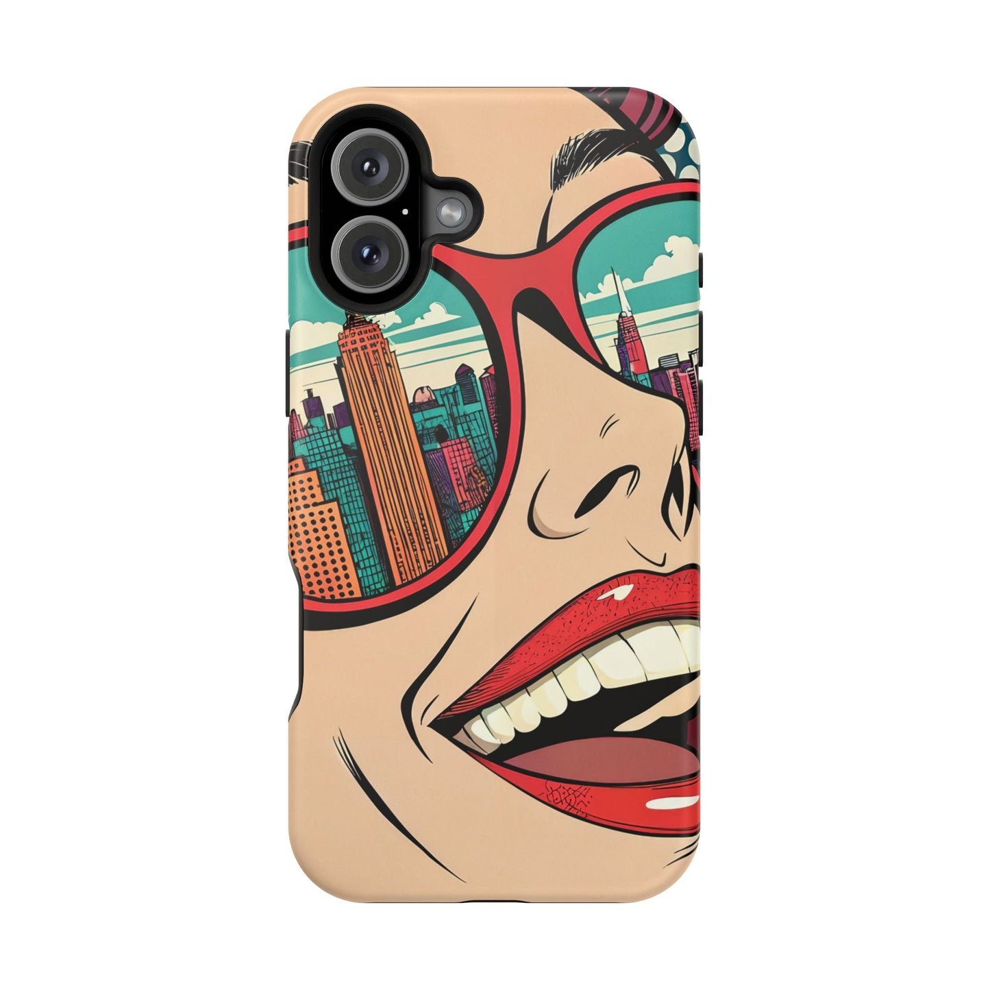 City View Pop Art Design iPhone Tough Case