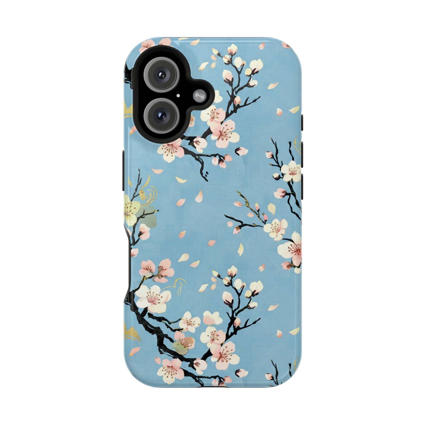 Spring Bloom iPhone Tough Case with floral cherry blossom design and MagSafe compatibility