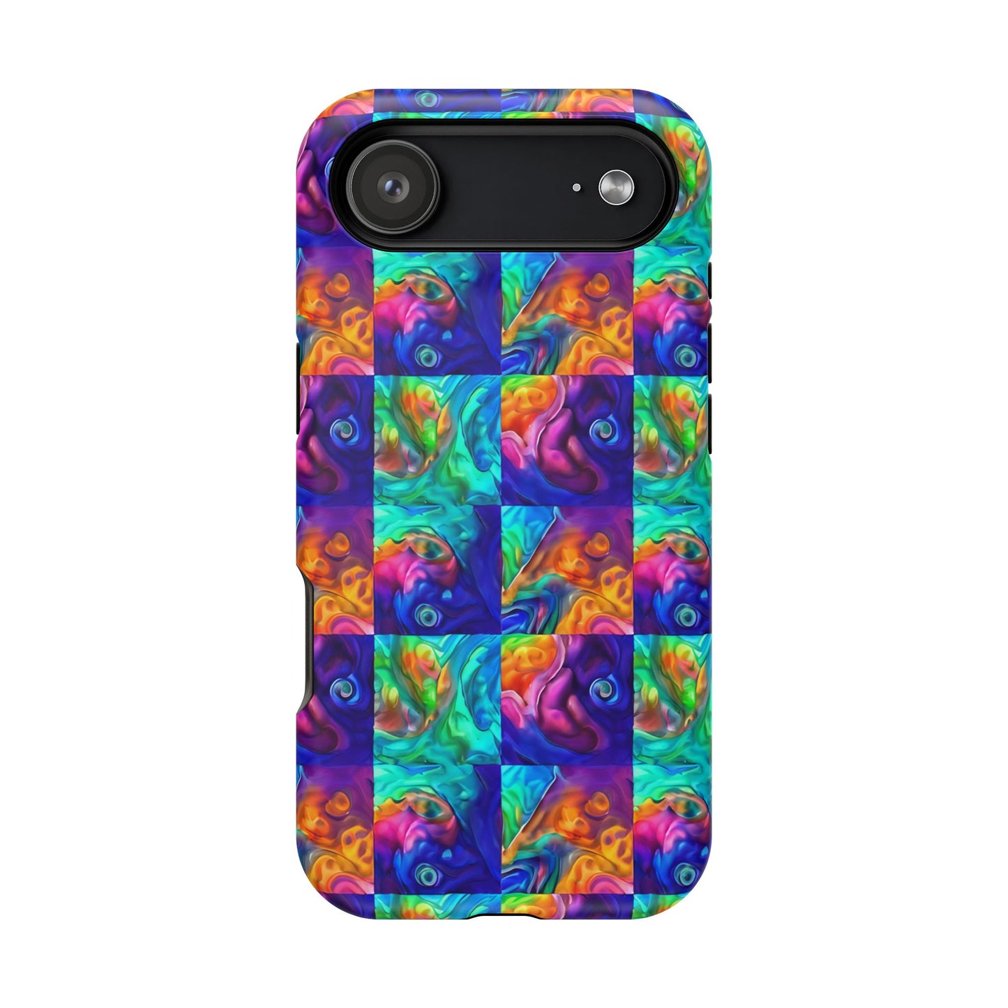 Abalone Swirl iPhone Case — Glowing Shell Impact-Resistant Case