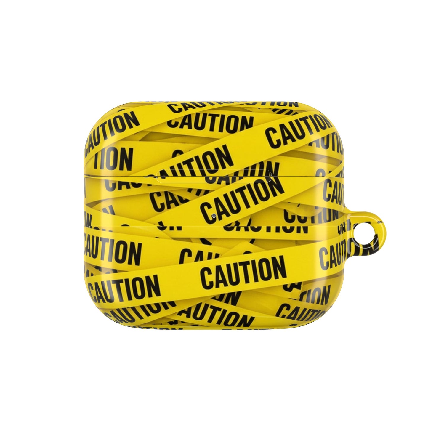 Caution Tape Covered AirPod Case