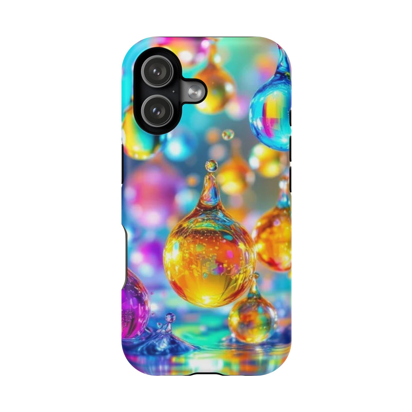 Golden Raindrop Design iPhone Tough Case