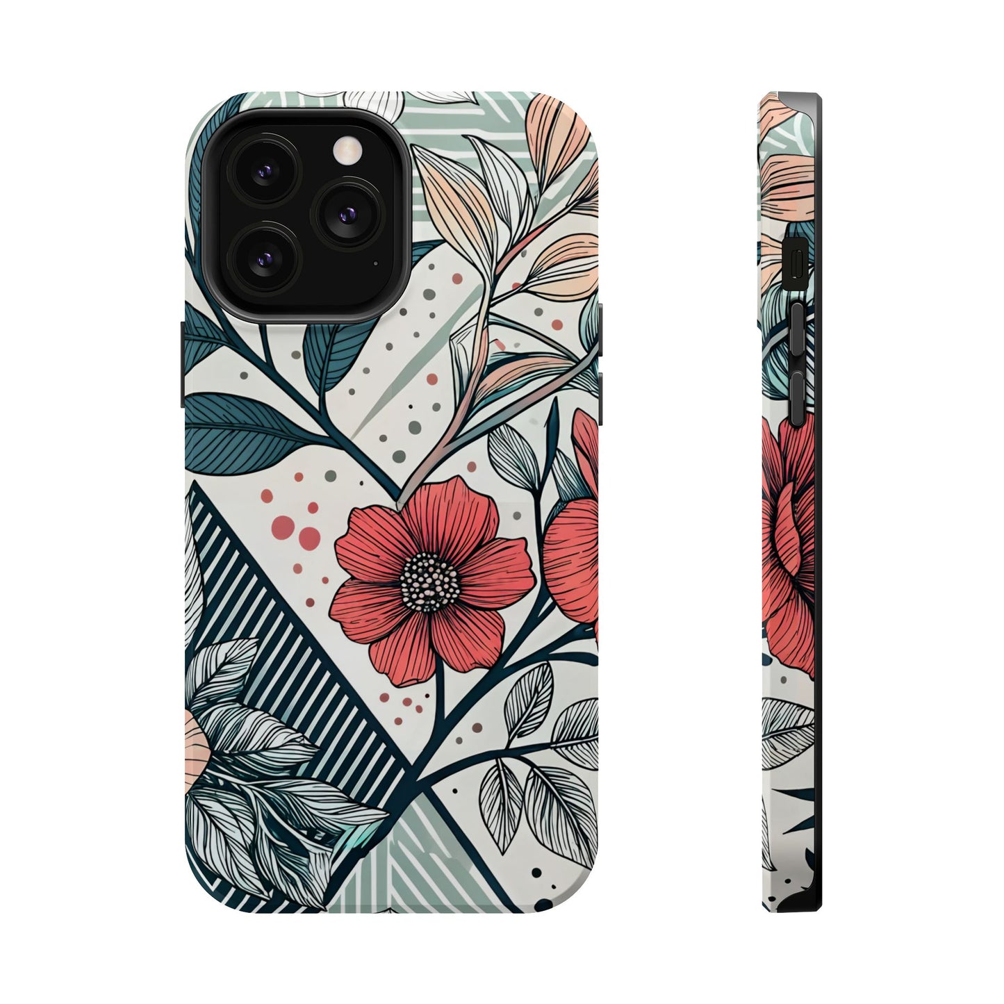 Geometric Flower iPhone Tough Case