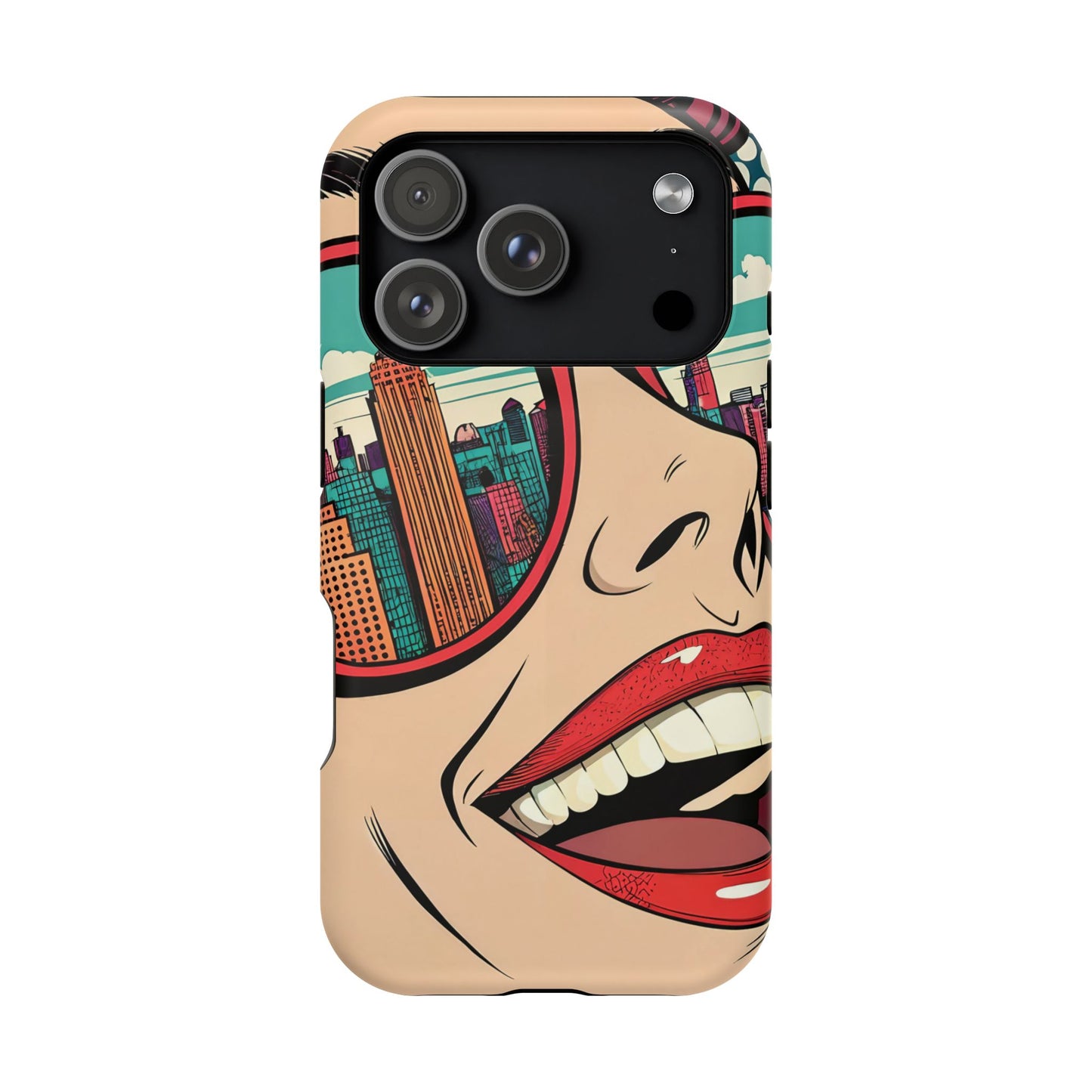 City View Pop Art Design iPhone Tough Case