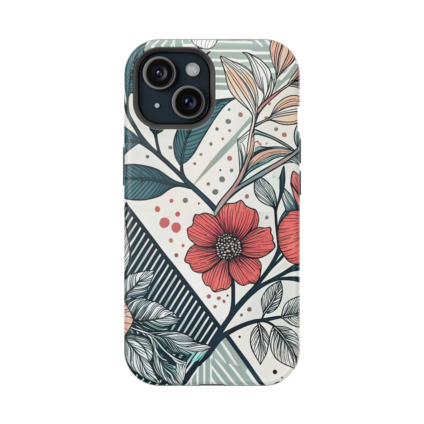 Geometric Flower iPhone Tough Case