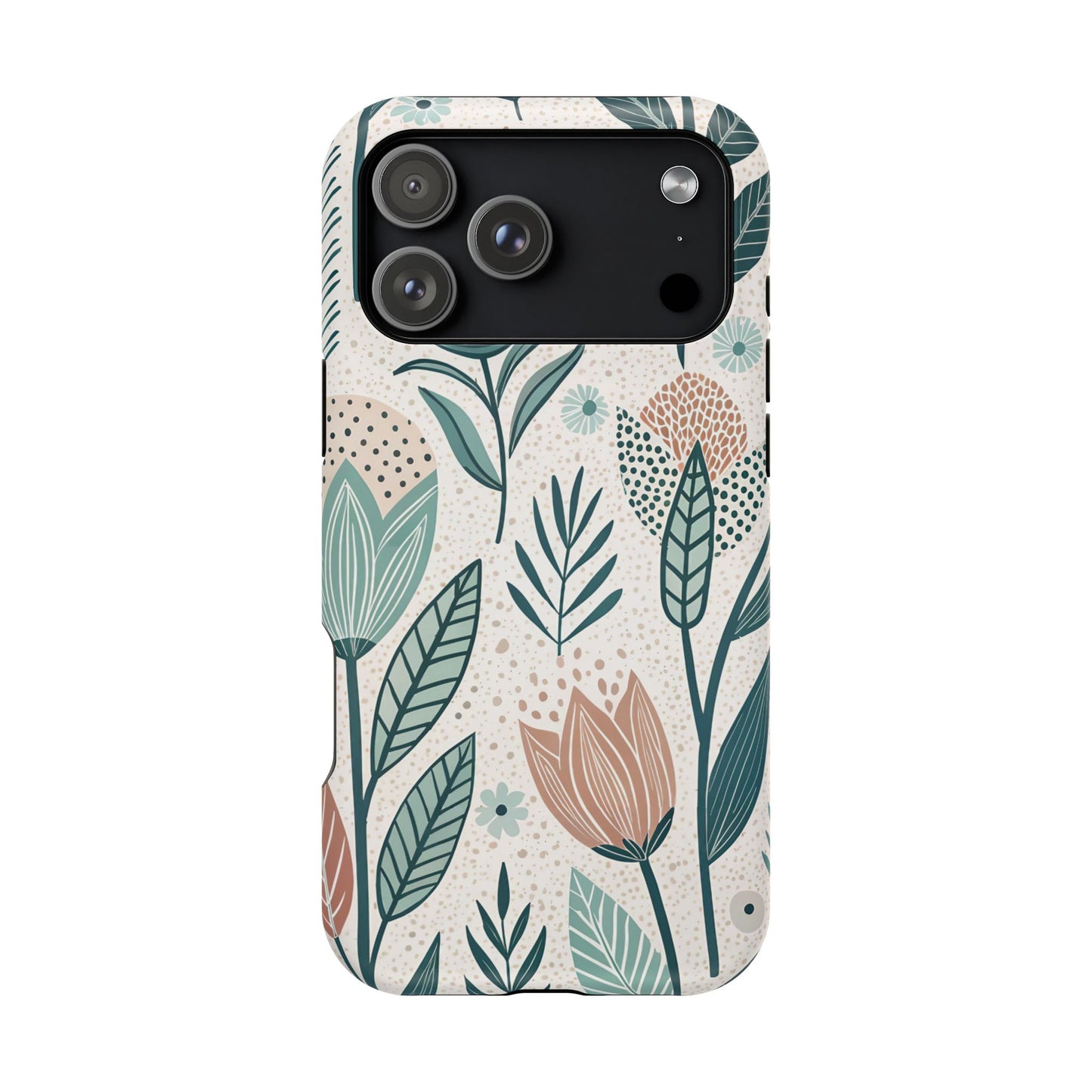 Swedish Inspired Floral design iPhone Tough Case