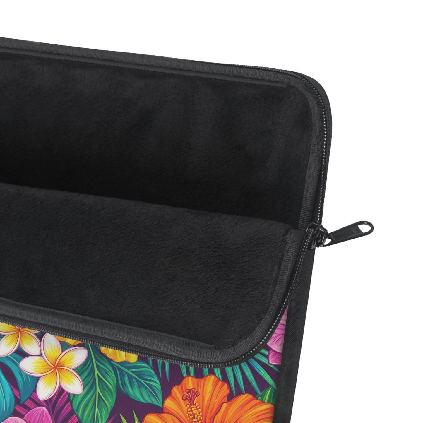 Vibrant Tropical Floral Laptop Sleeve — Colorful Hawaiian Flower Laptop Case
