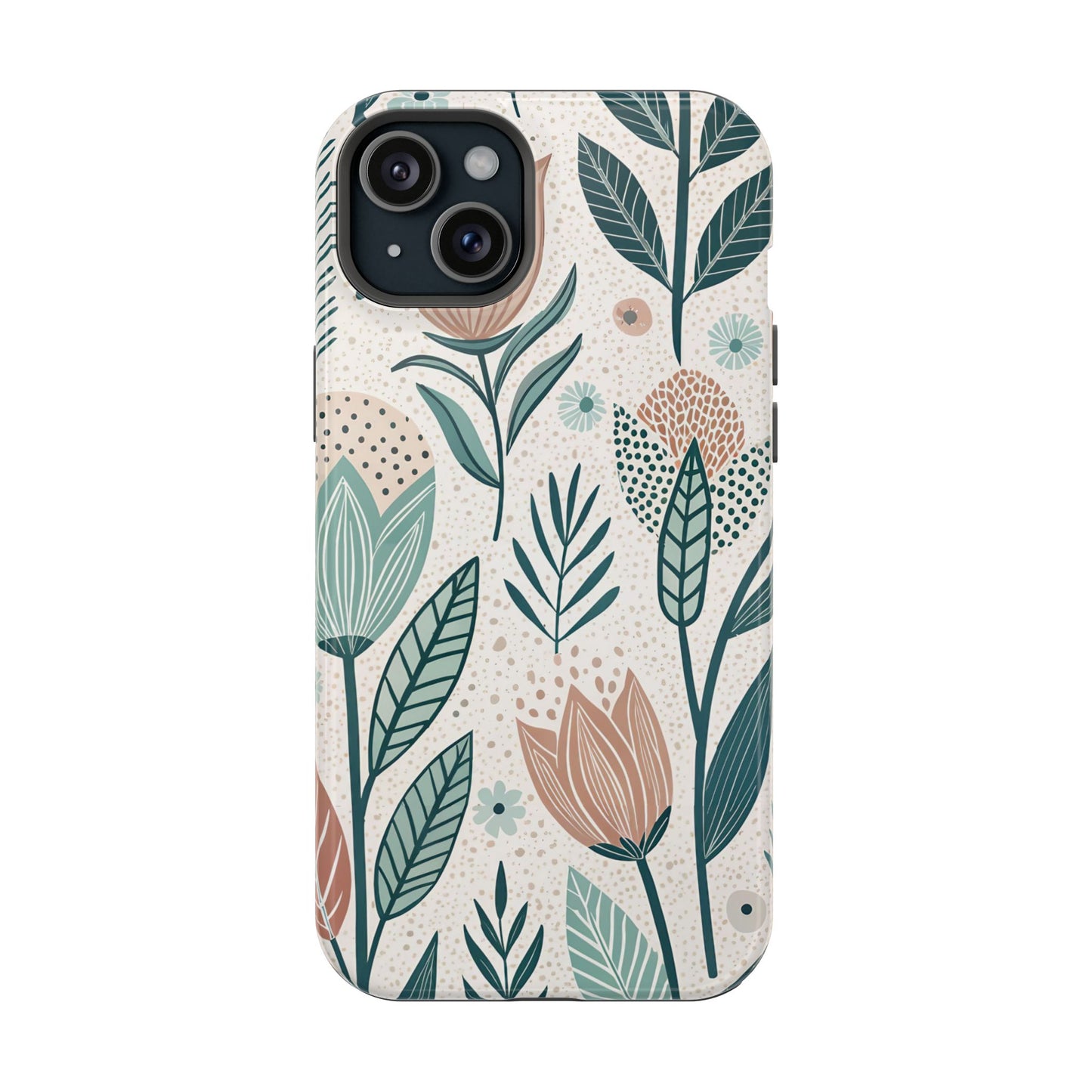 Swedish Inspired Floral design iPhone Tough Case