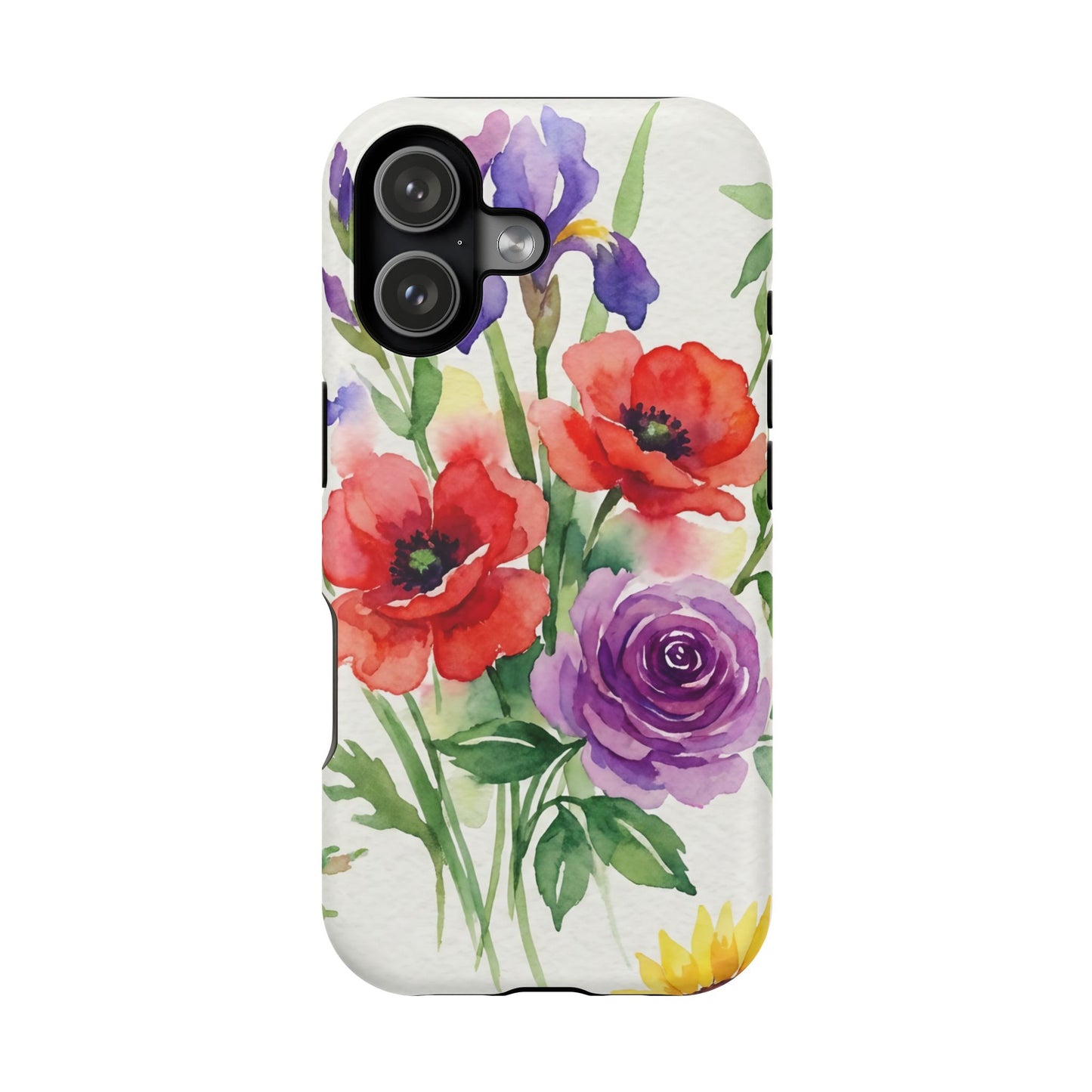 iPhone Case — Watercolor Bouquet Magnetic Impact-Resistant Case