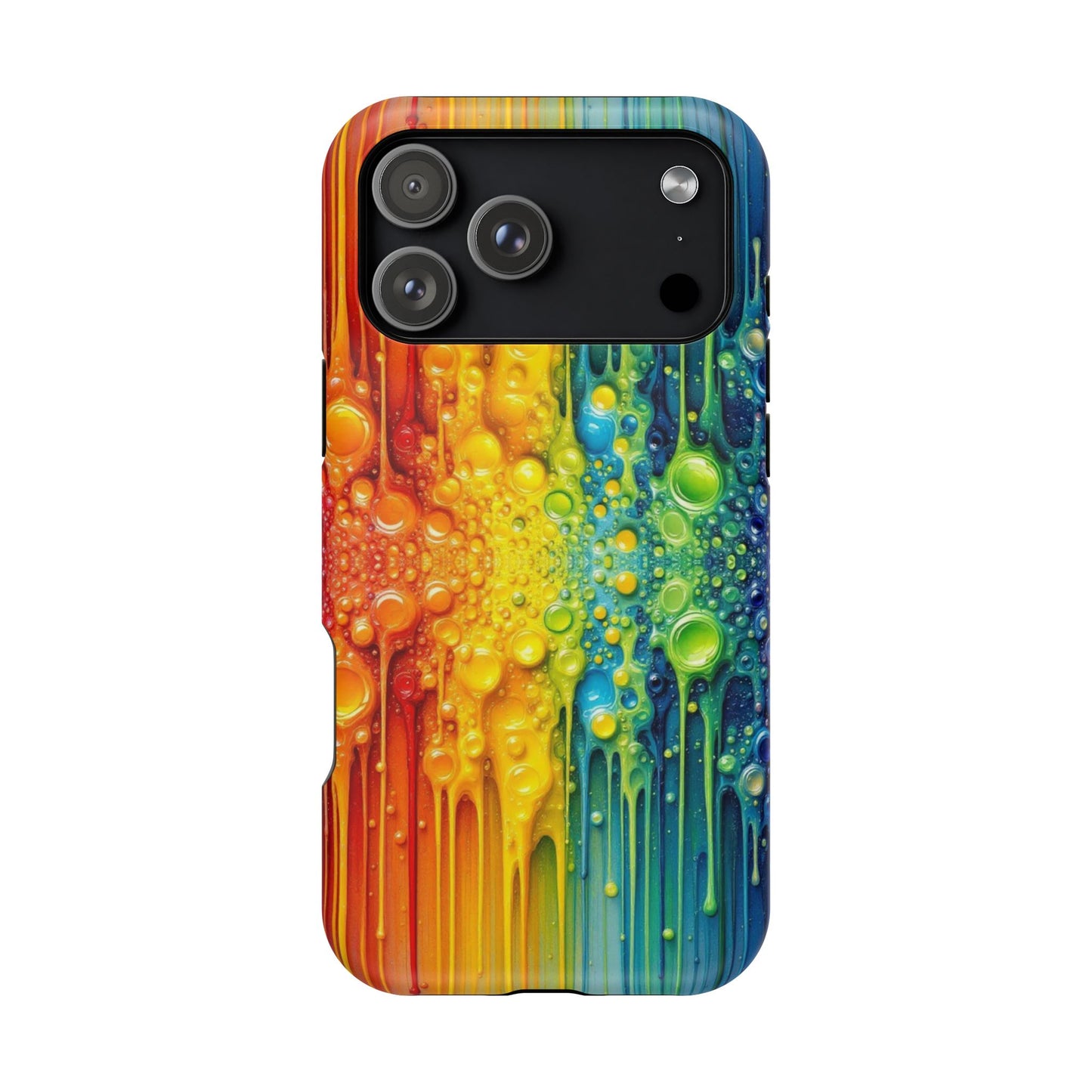 Rainbow Paint Splash iPhone Tough Case