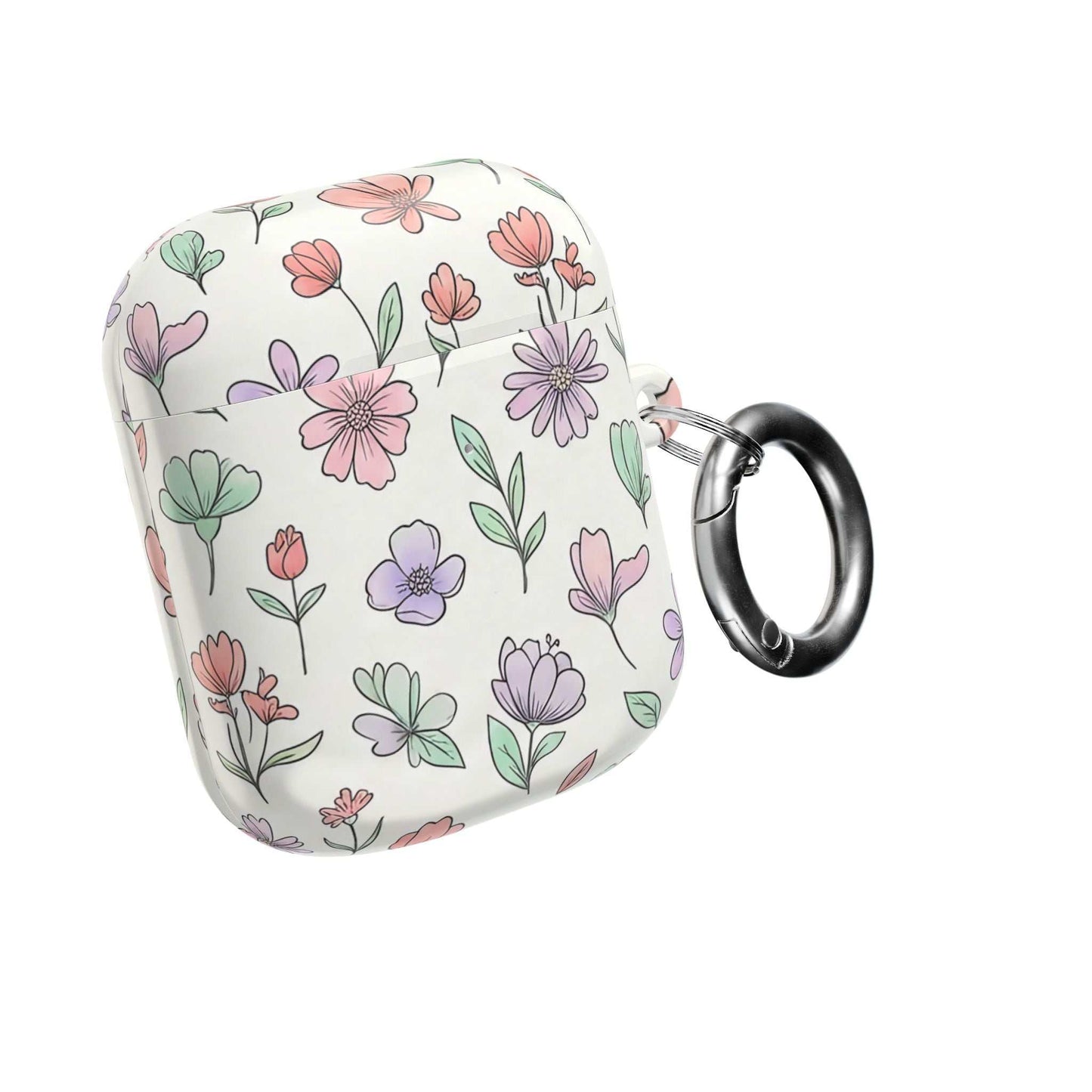 Floral AirPod Case — Artistic Botanical Protective Cover