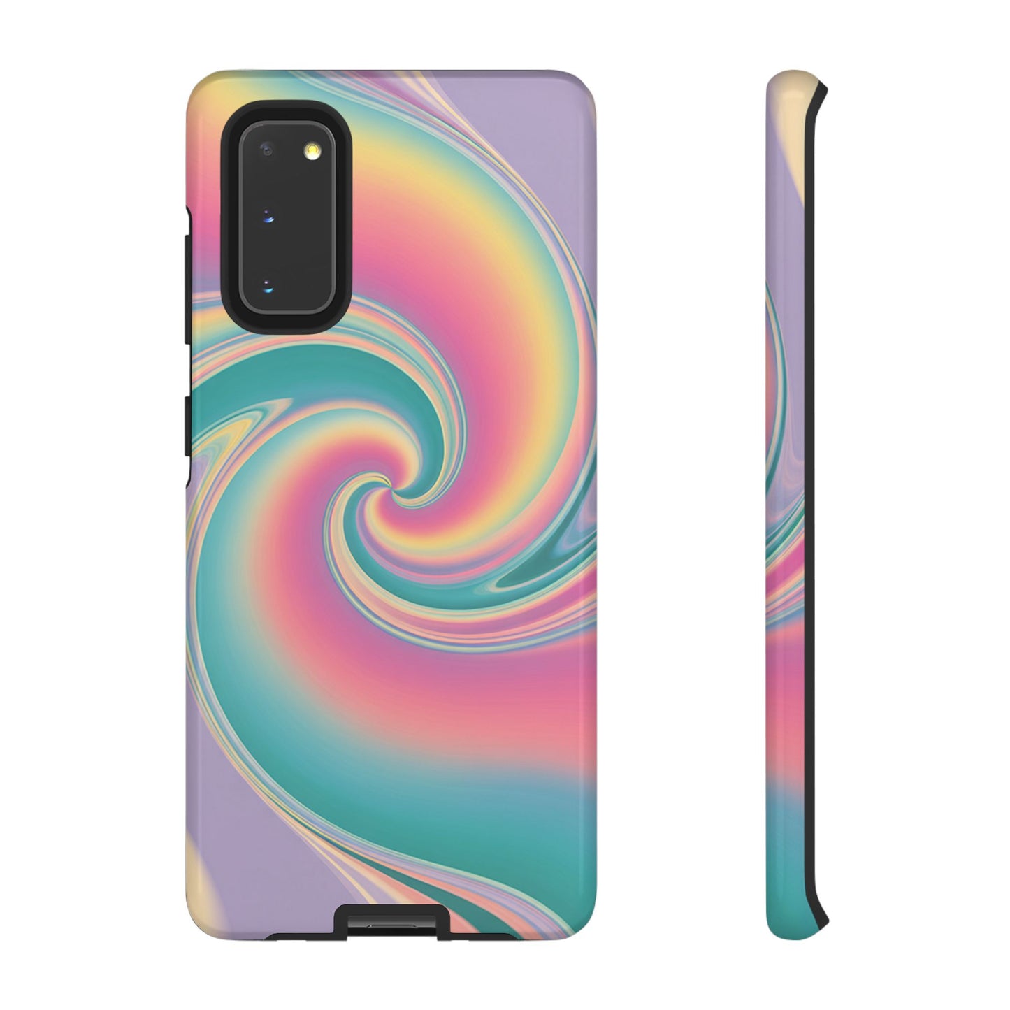 Cotton Candy Rainbow Swirl Design Samsung Tough Case