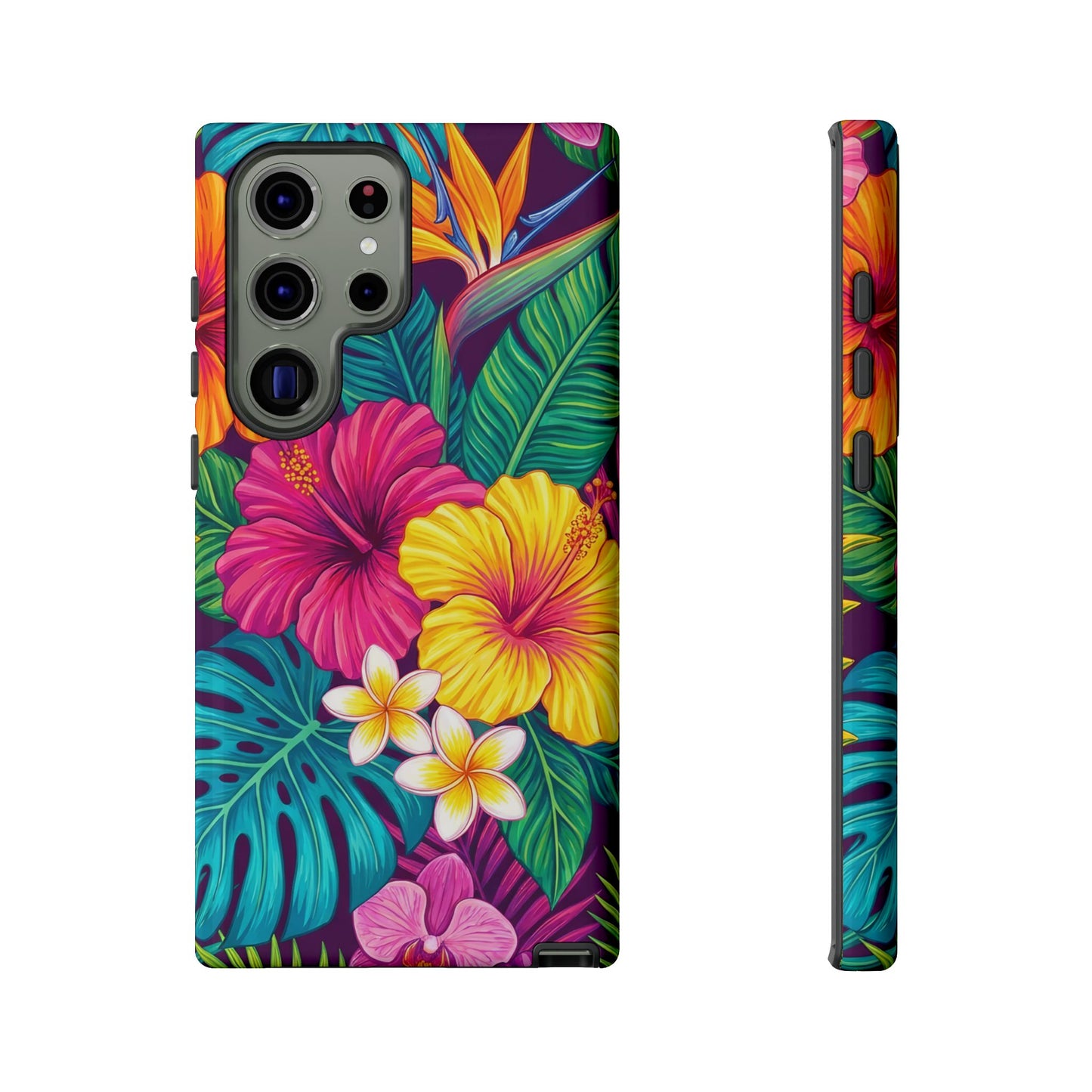 Tropical Samsung Phone Case — Vibrant Floral Tough Case