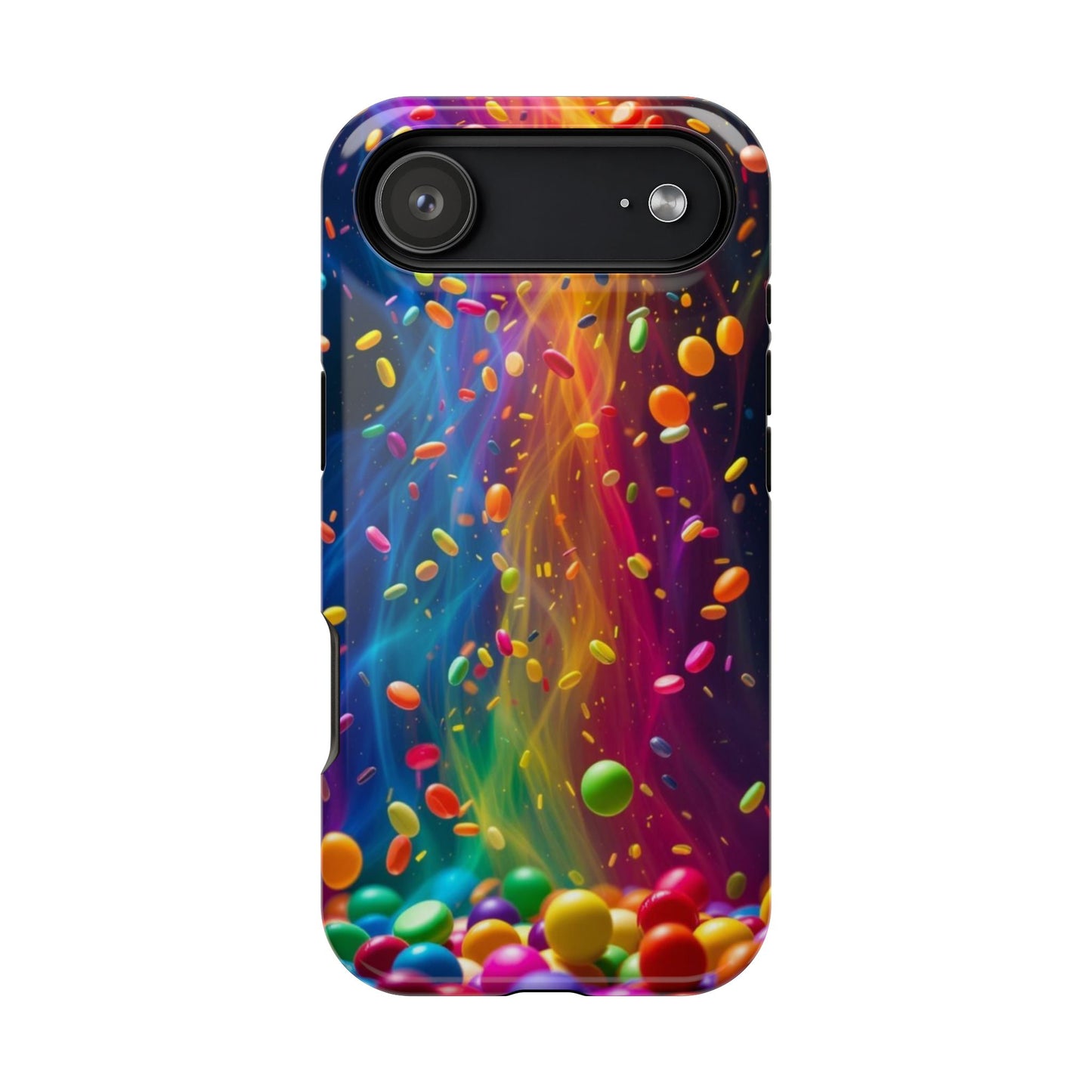 Rainbow Candy Rain iPhone Tough Case