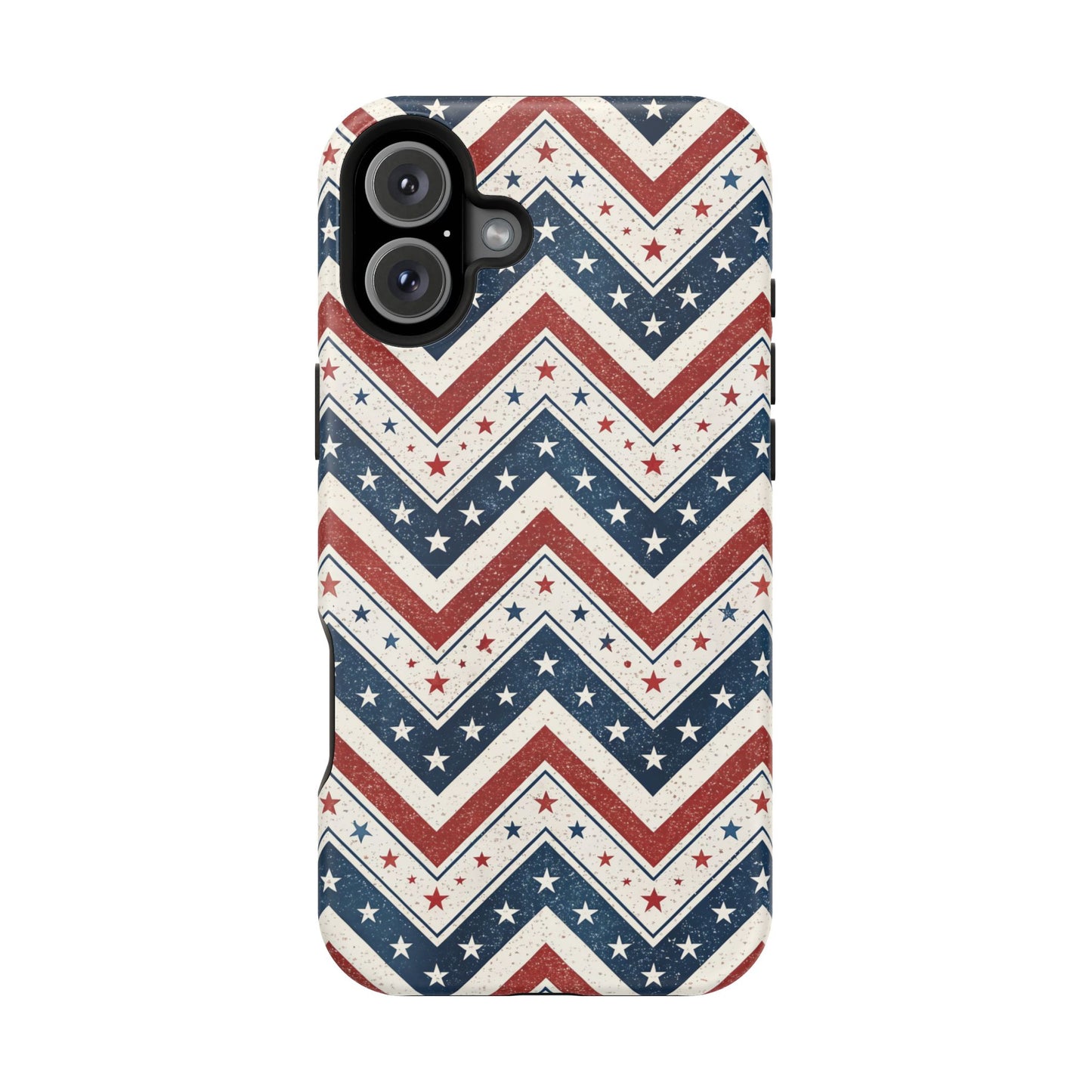 iPhone Tough Case - Vintage Stars and Stripes Design