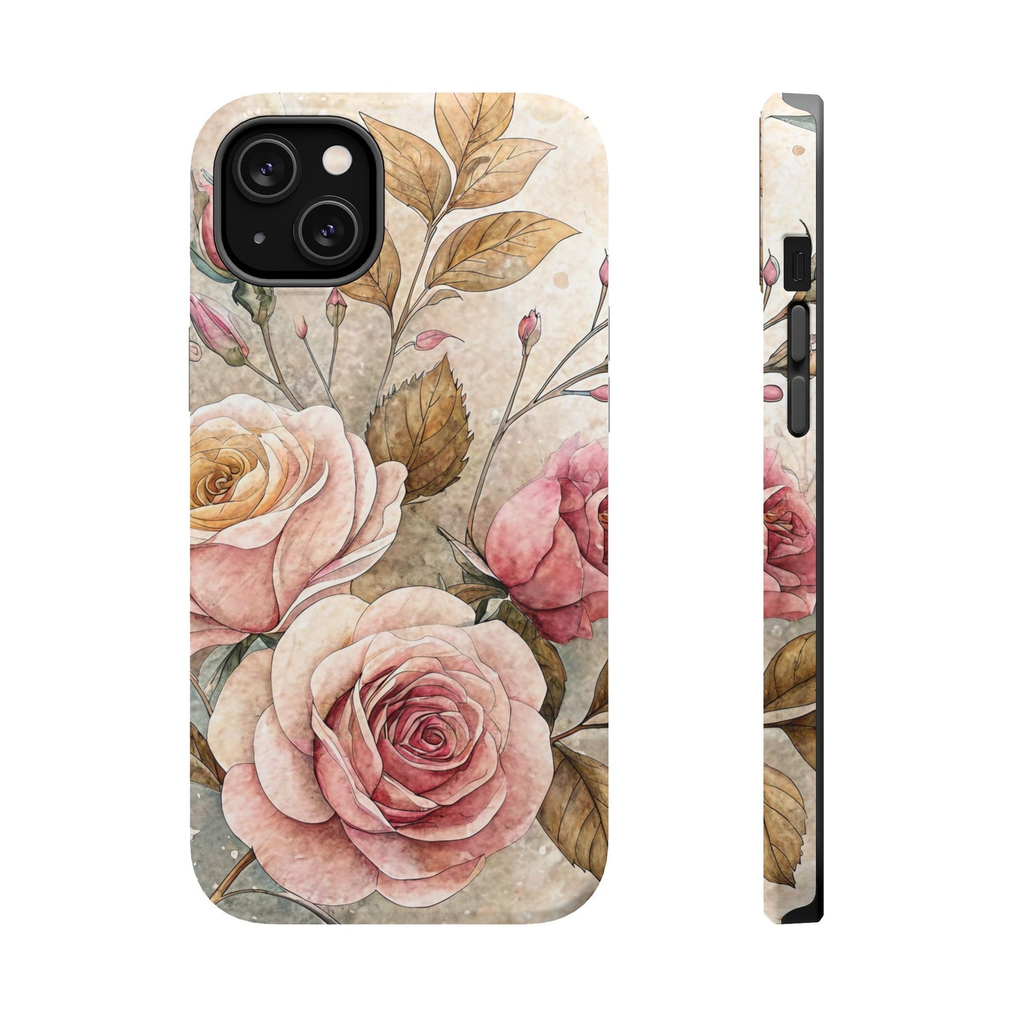 Vintage Rose iPhone Tough Case