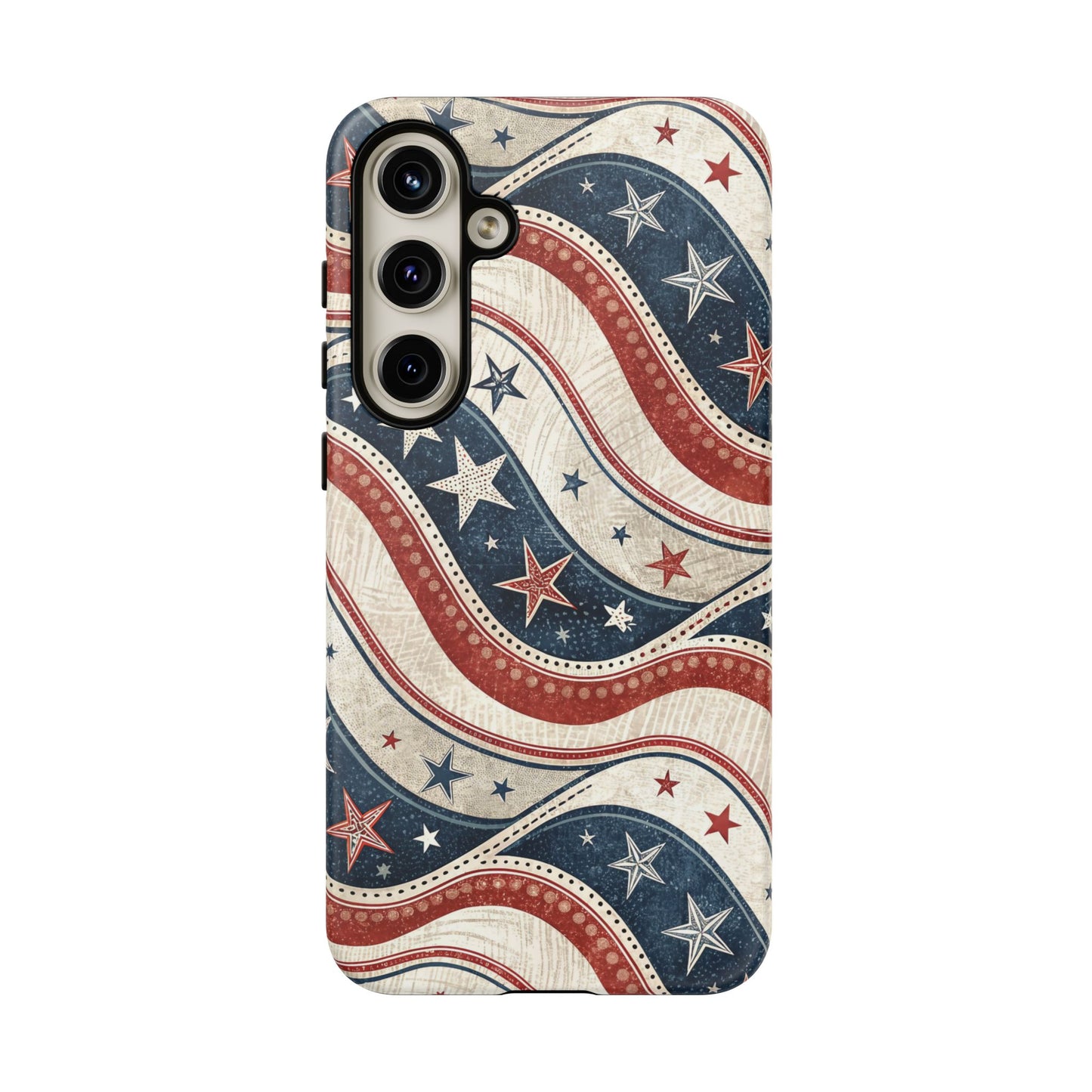 Vintage Patriotic Inspired Ribbon Samsung Phone Case
