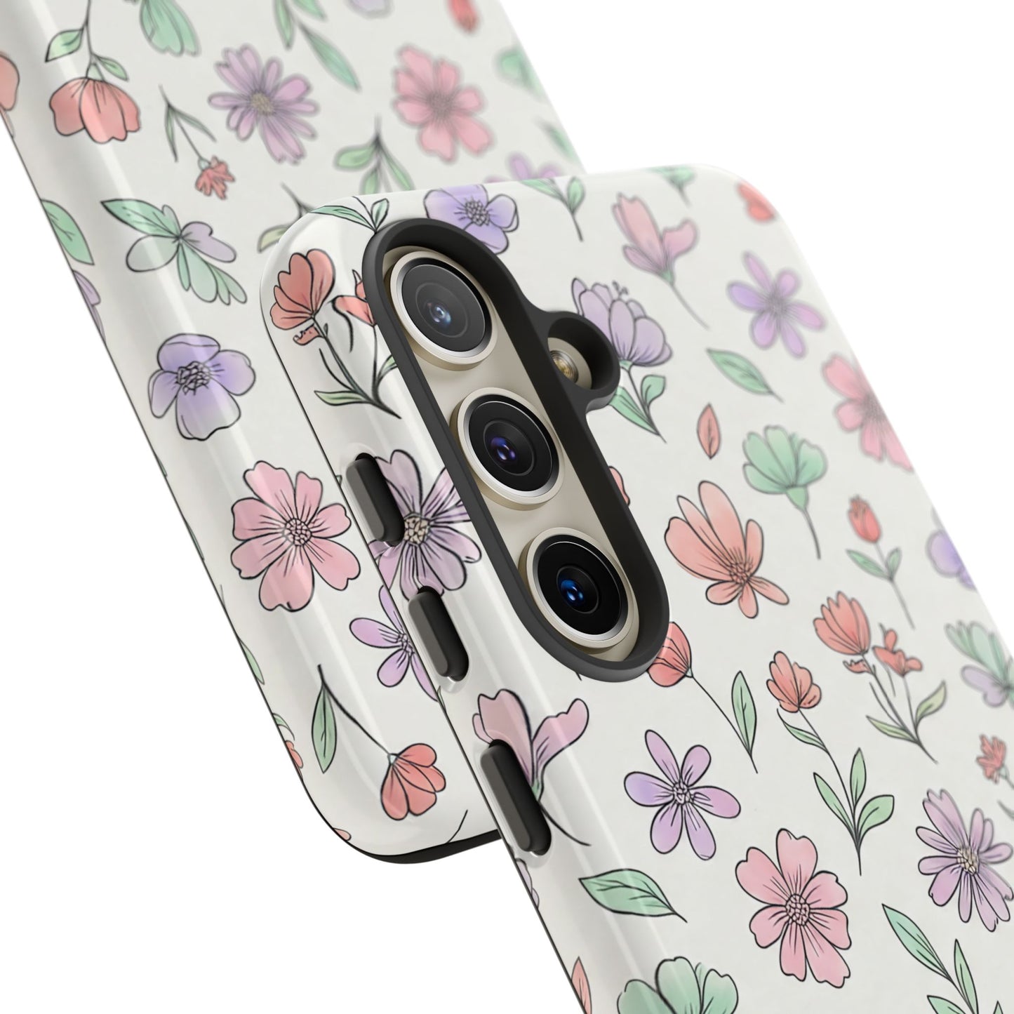 Floral Tough Cases — Artistic Flower Samsung Phone Case