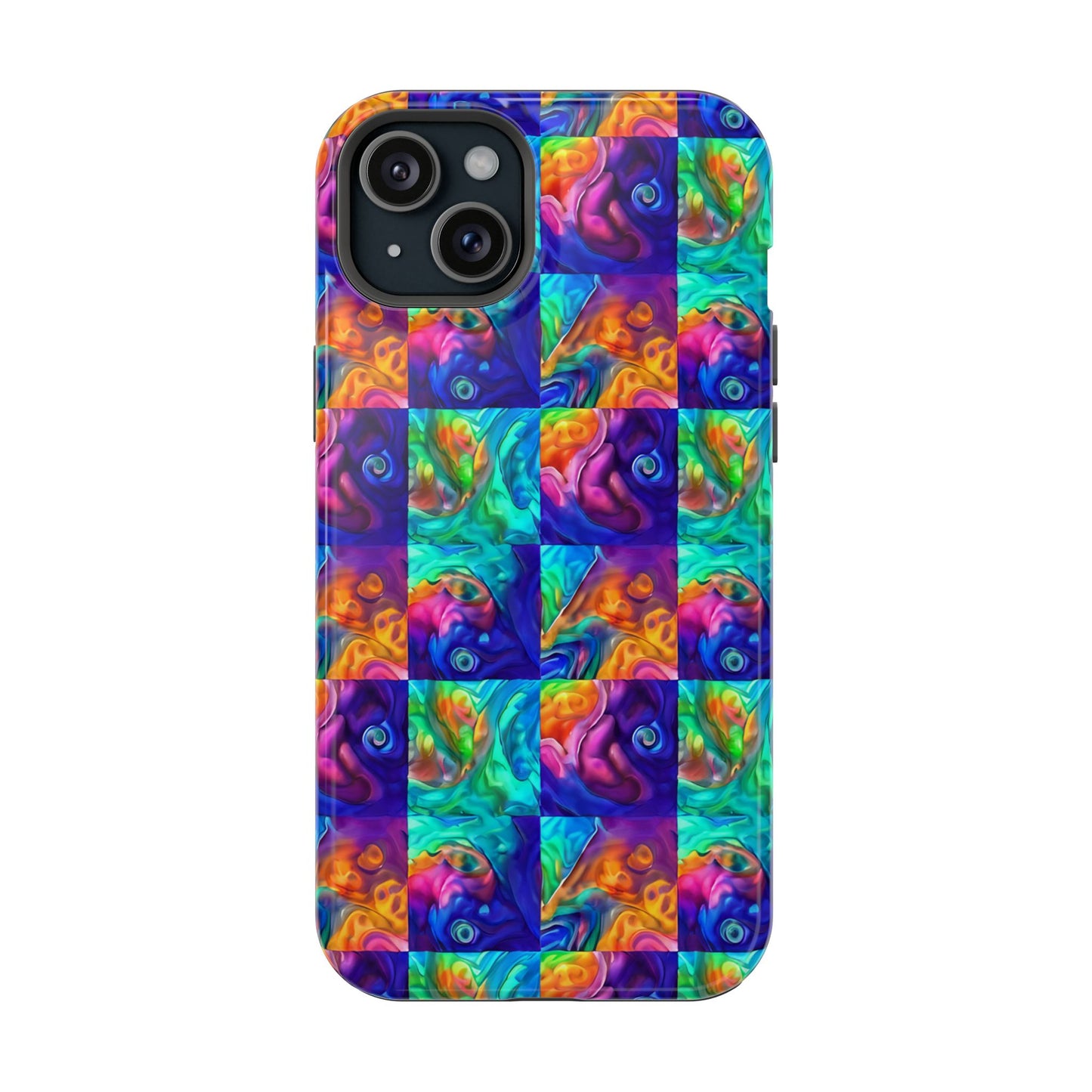 Abalone Swirl iPhone Case — Glowing Shell Impact-Resistant Case