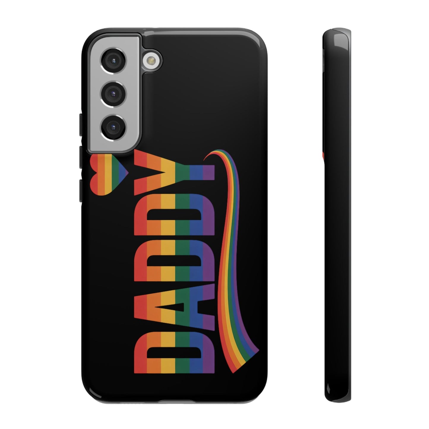 Samsung Tough Case with LGBT inspired rainbow Daddy design for Samsung Galaxy phones