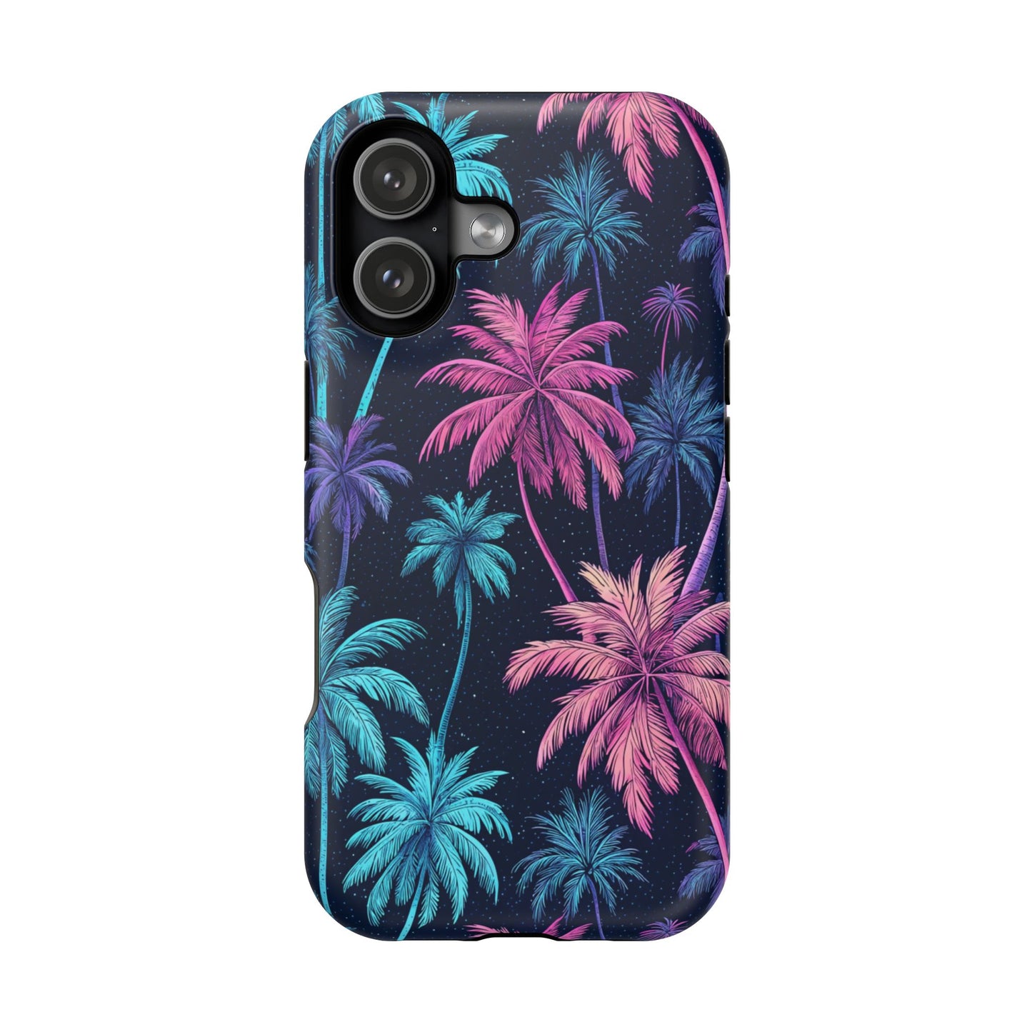 Neon Palm Trees Phone Case - Tropical iPhone Cover with MagSafe®