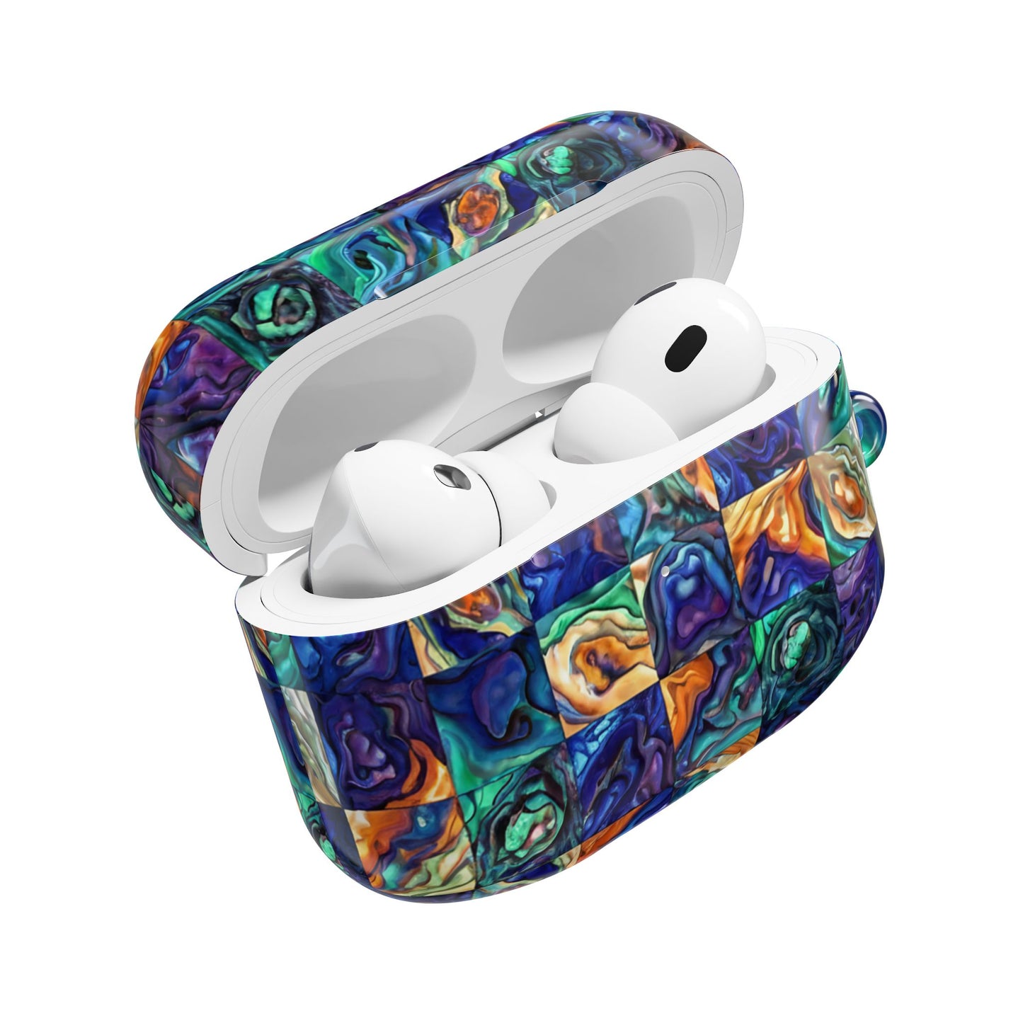 Blue & Purple Seascape AirPod Case — Abstract Ocean-Inspired Protective Cover