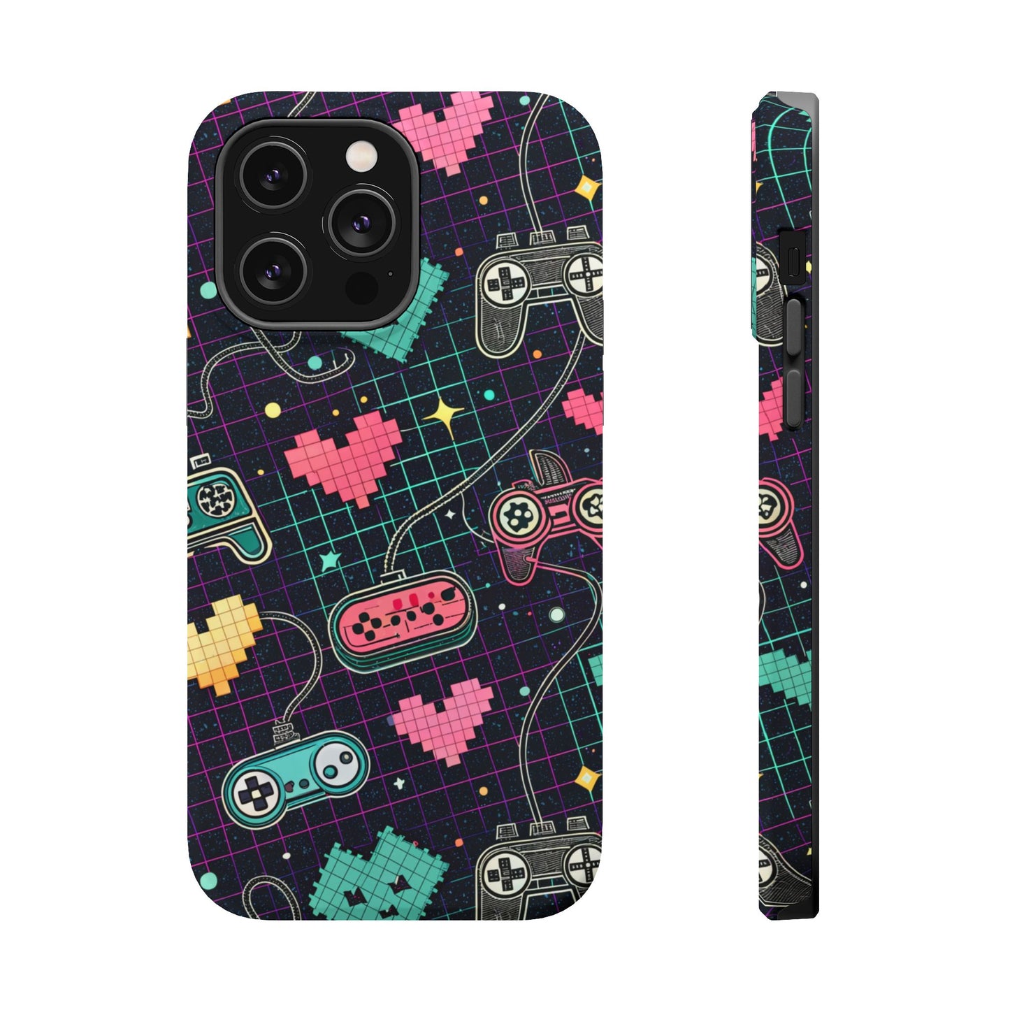 Retro Gamer Inspired Phone Case – Durable Dual-Layer iPhone Case with MagSafe