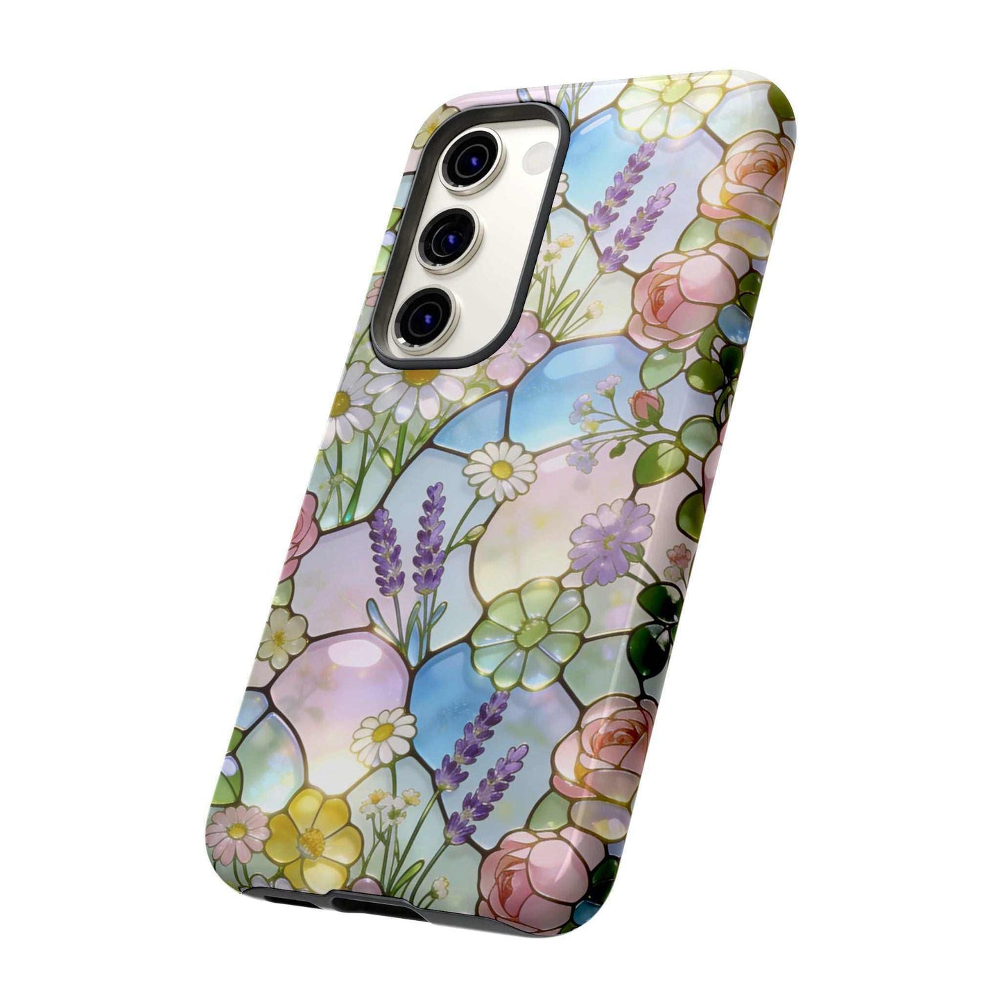 Floral Stained Glass Samsung Phone Case — Tough Cases