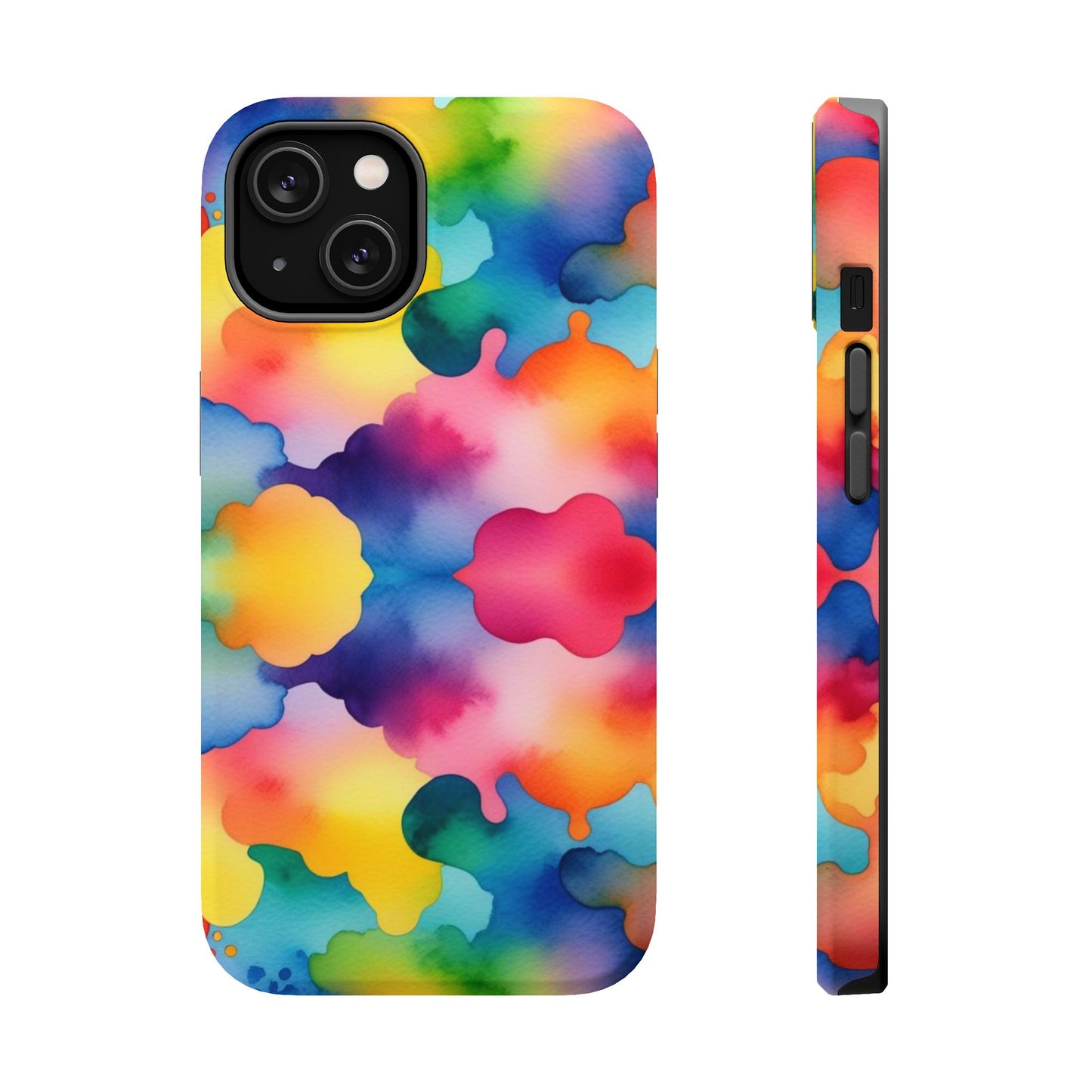 Watercolor Rainbow Clouds iPhone Tough Case