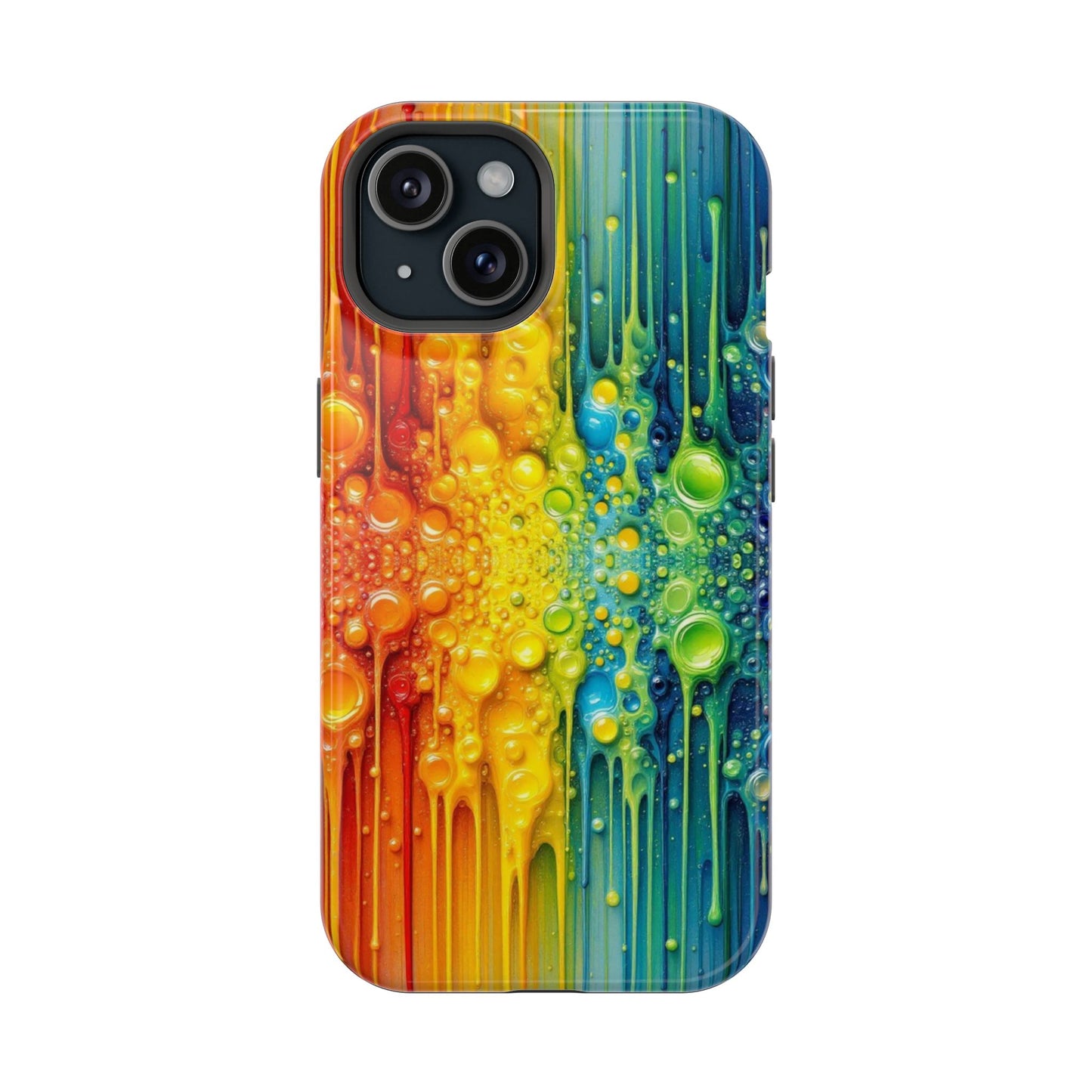 Rainbow Paint Splash iPhone Tough Case