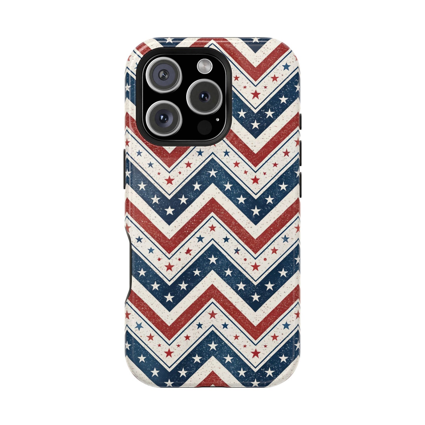 iPhone Tough Case - Vintage Stars and Stripes Design
