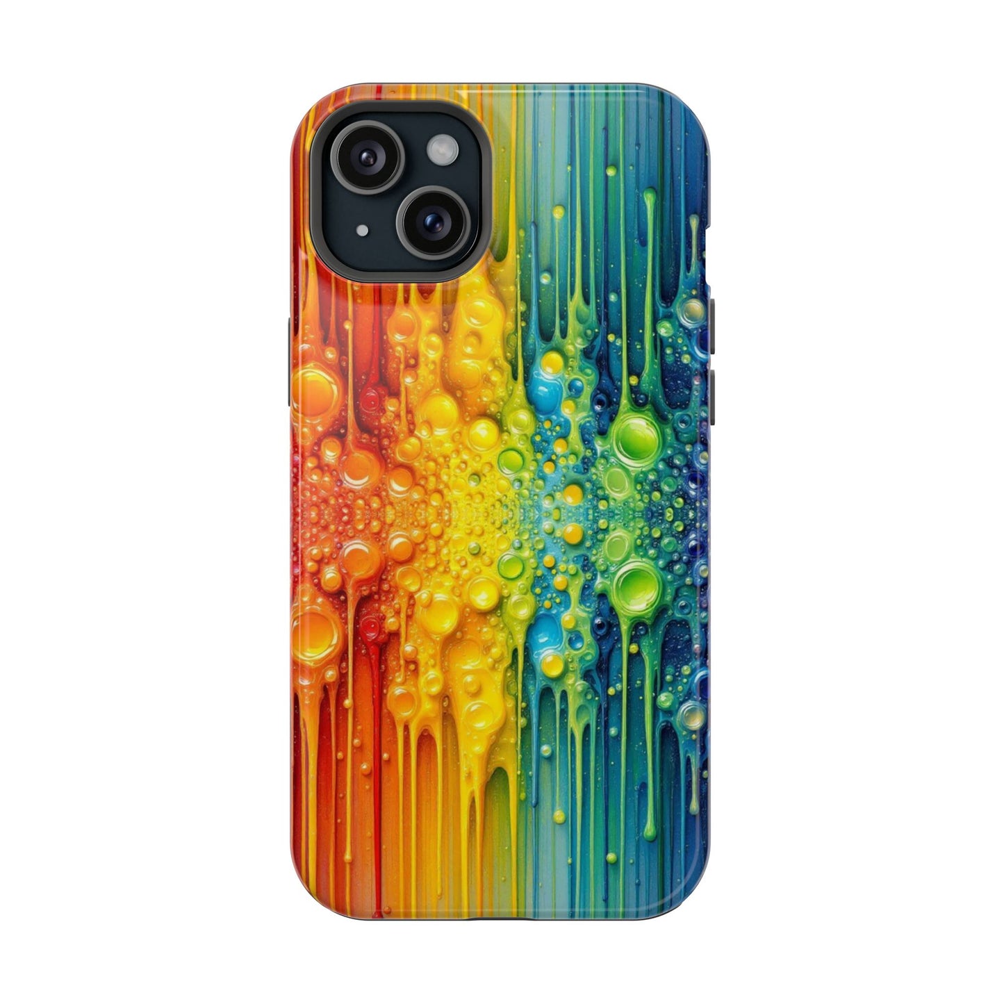 Rainbow Paint Splash iPhone Tough Case