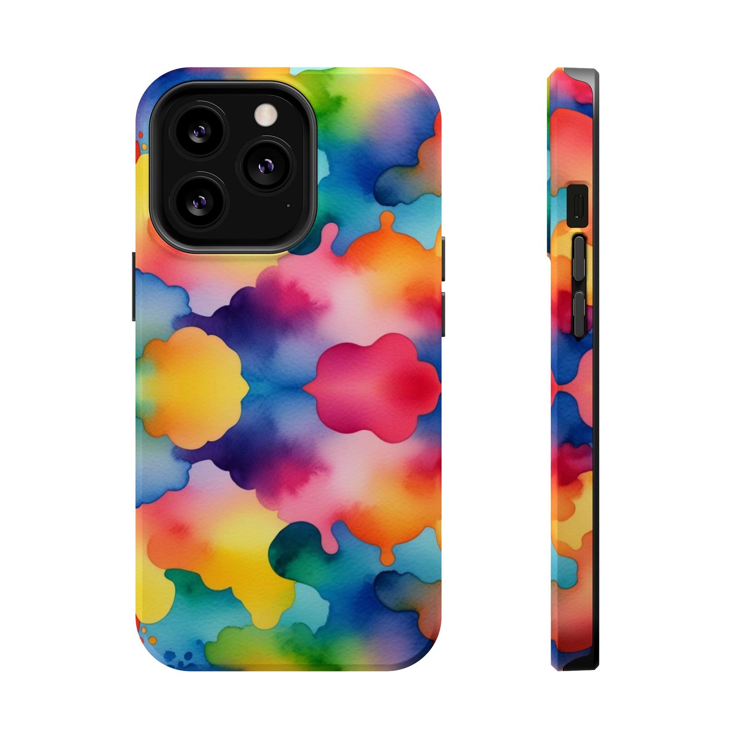 Watercolor Rainbow Clouds iPhone Tough Case