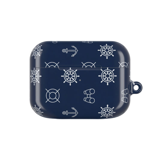 Nautical-Inspired Sleek AirPod Case — Stylish Marine Design for Music Lovers