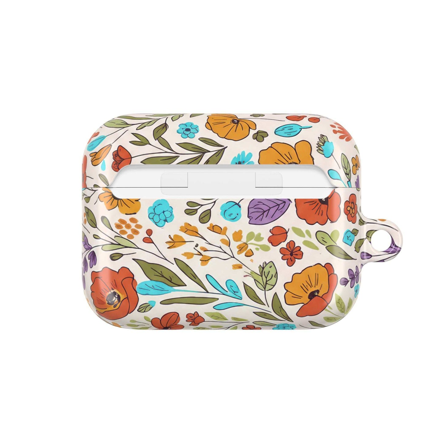 Floral Drawing AirPod Case — Botanical Sketch Protective Cover