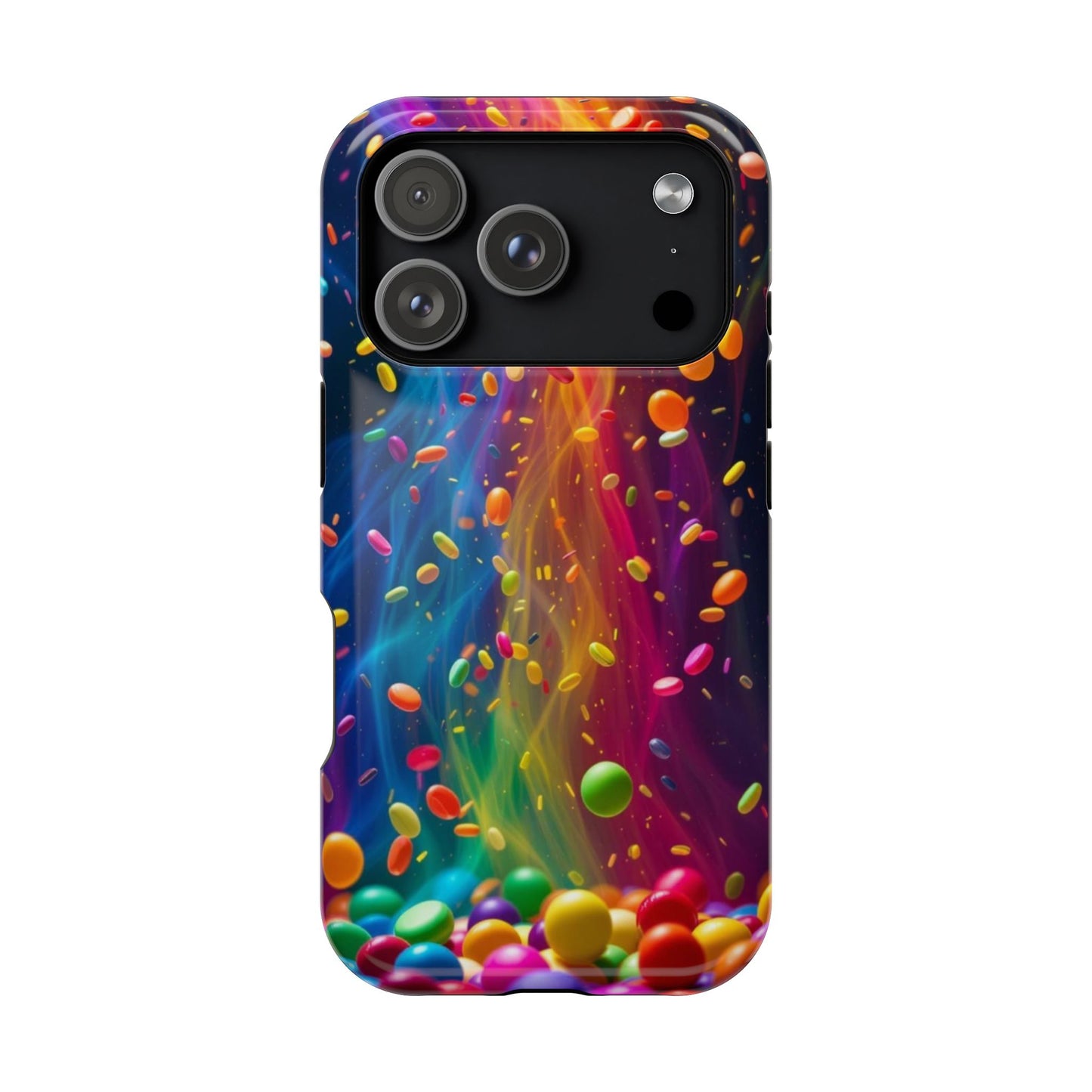 Rainbow Candy Rain iPhone Tough Case