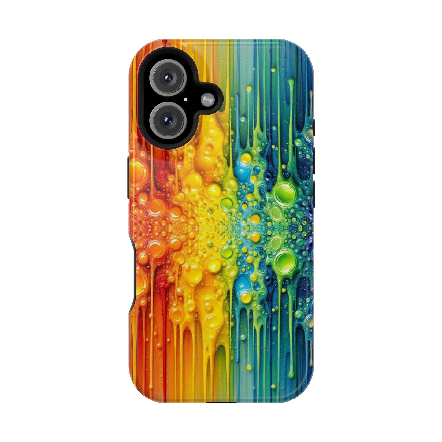 Rainbow Paint Splash iPhone Tough Case