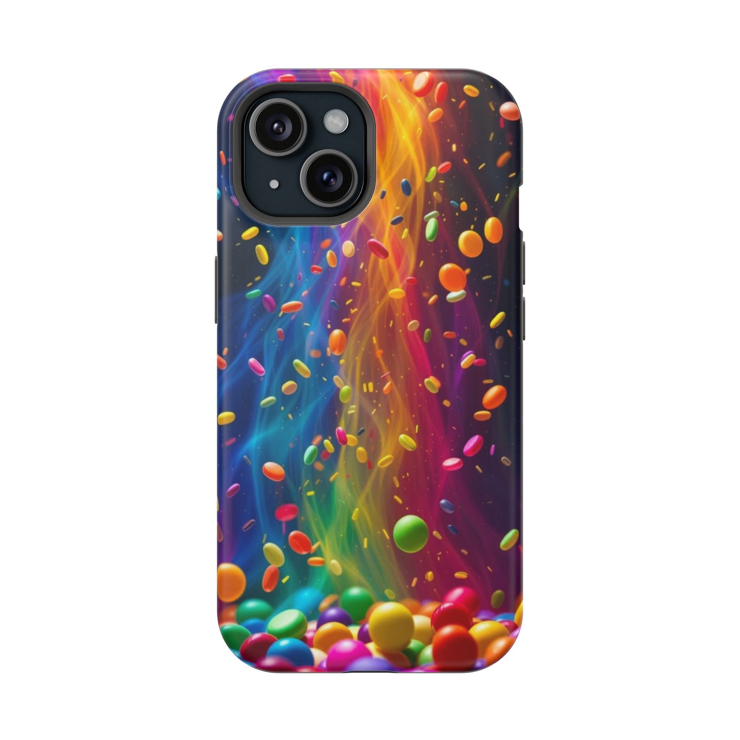 Rainbow Candy Rain iPhone Tough Case