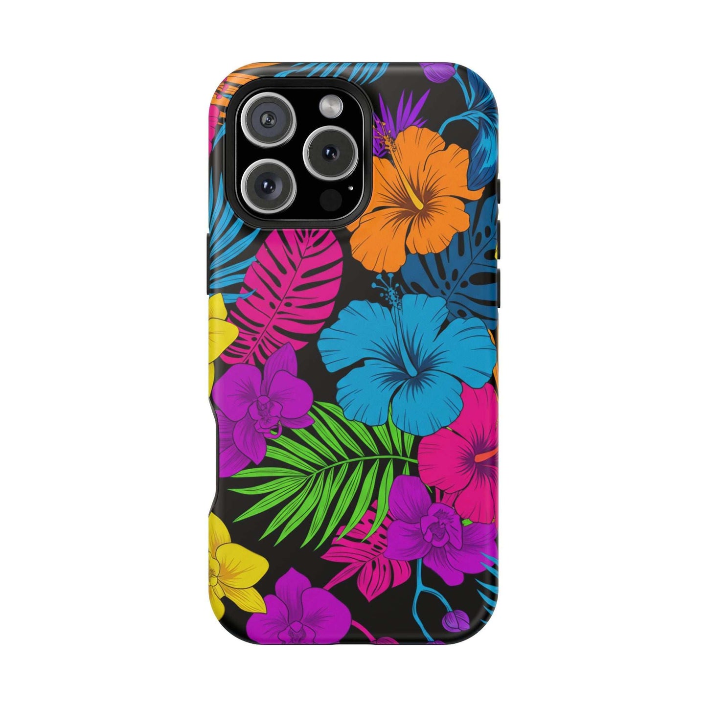 Modern Tropical Floral Design iPhone Case