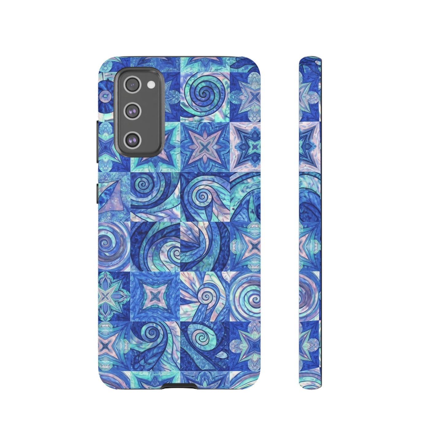 Sea Blue Abstract Samsung Tough Phone Case
