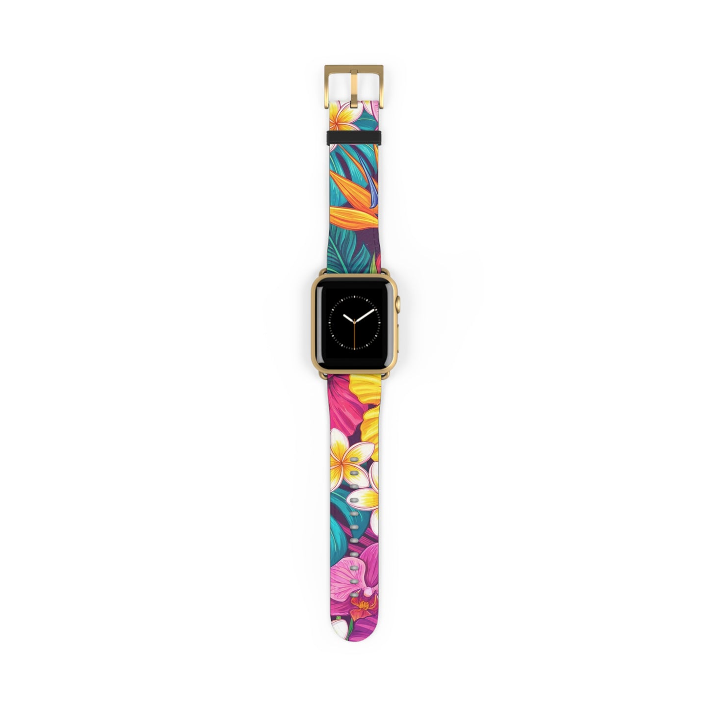Vibrant Floral iWatch Band — Colorful Bloom Replacement Strap