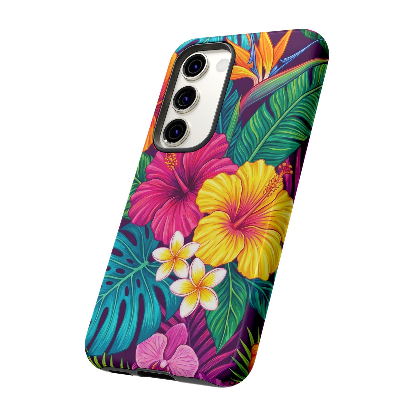 Tropical Samsung Phone Case — Vibrant Floral Tough Case