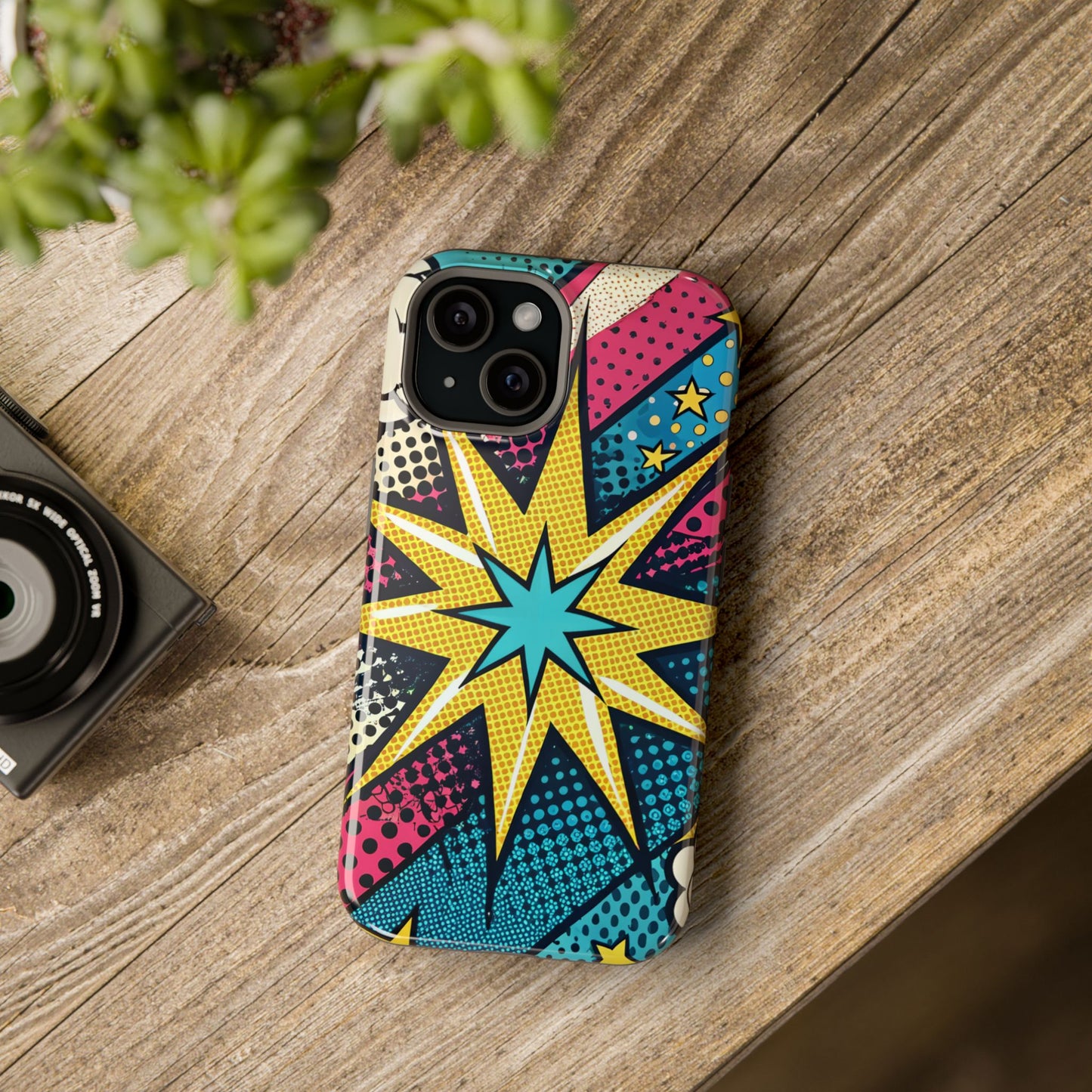 Pop Art Starburst Design iPhone Tough Case
