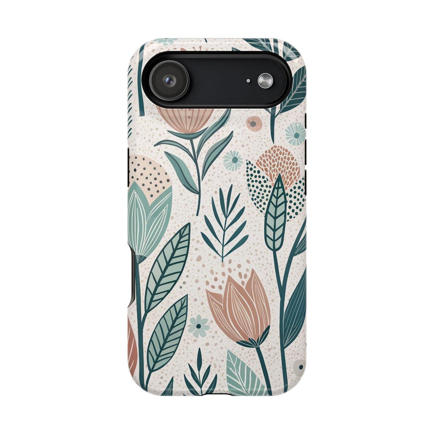 Swedish Inspired Floral design iPhone Tough Case