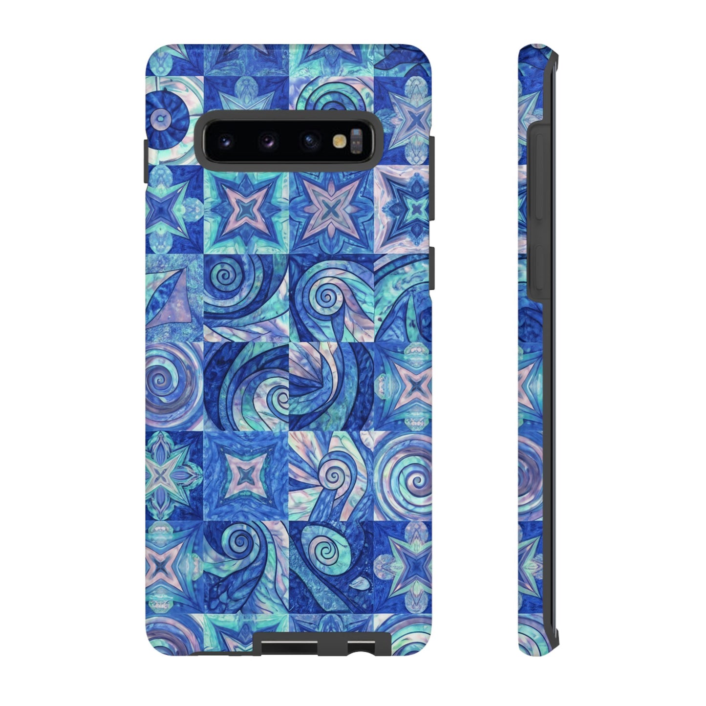 Sea Blue Abstract Samsung Tough Phone Case