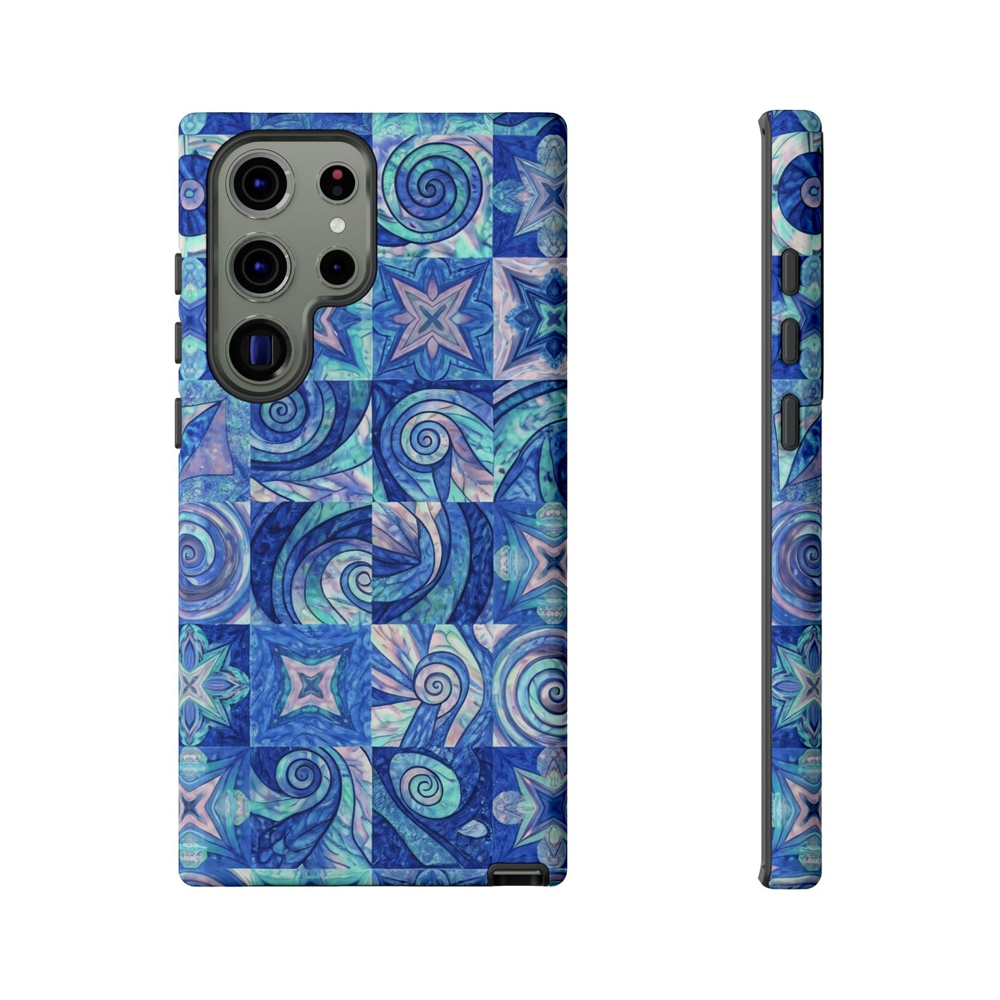 Sea Blue Abstract Samsung Tough Phone Case