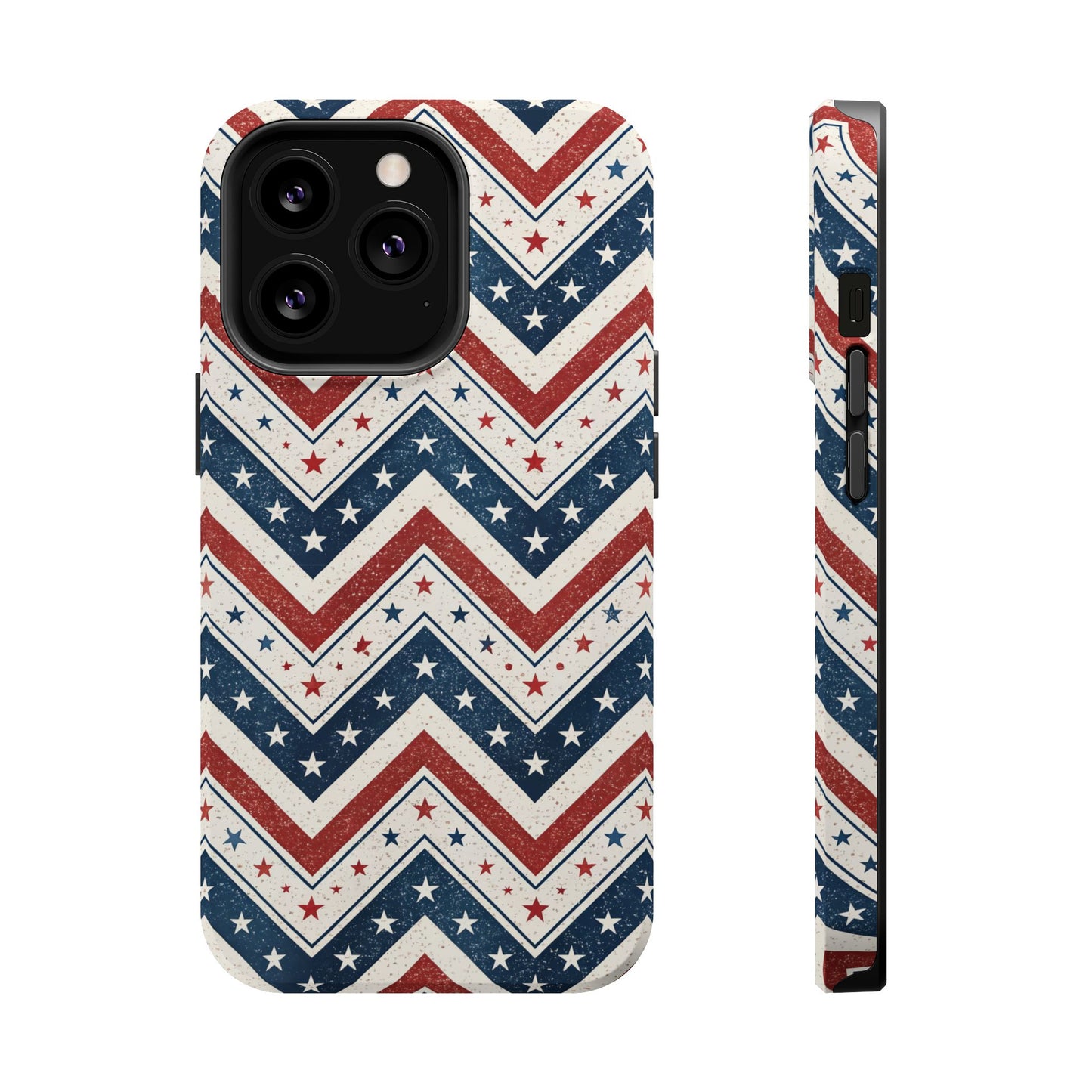iPhone Tough Case - Vintage Stars and Stripes Design