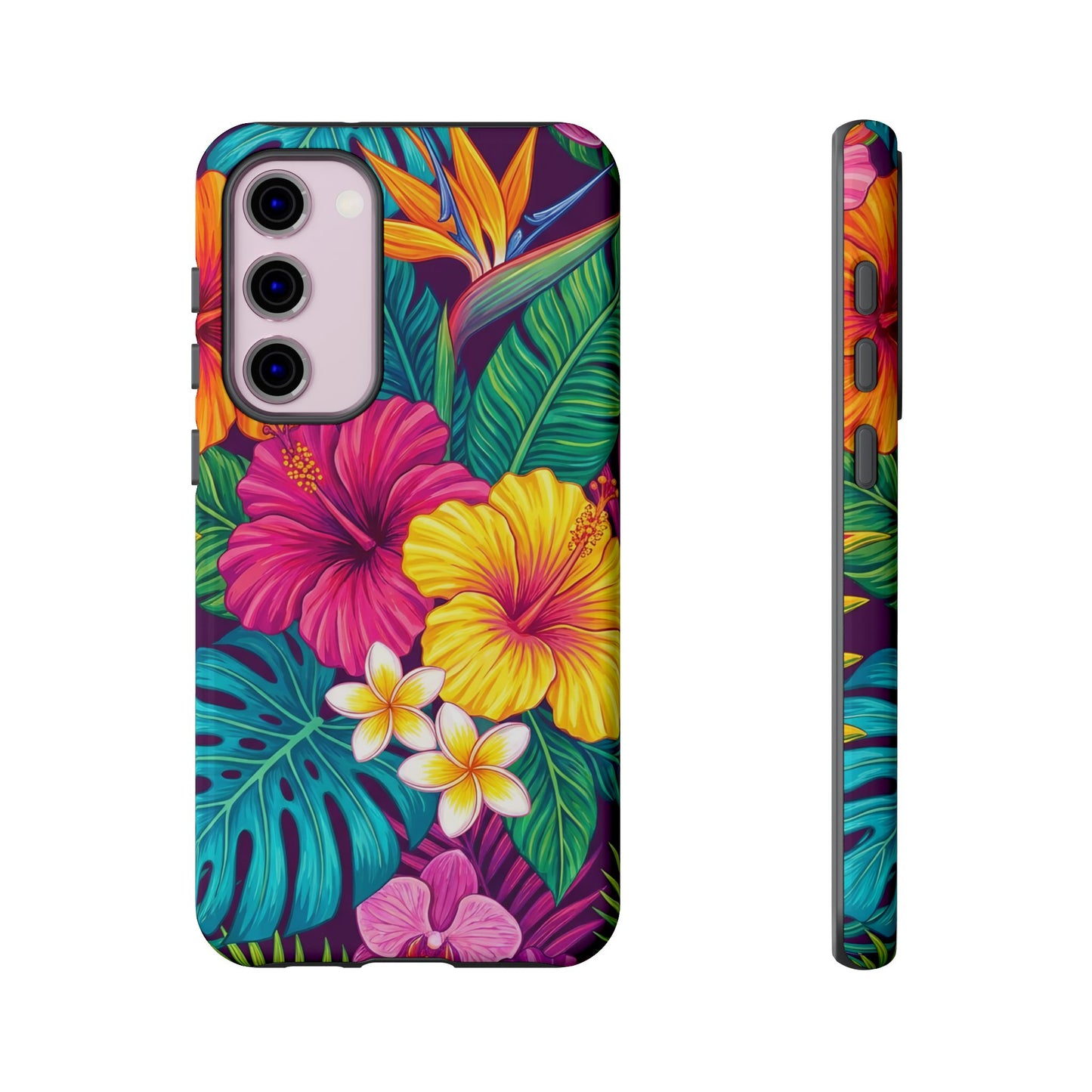 Tropical Samsung Phone Case — Vibrant Floral Tough Case