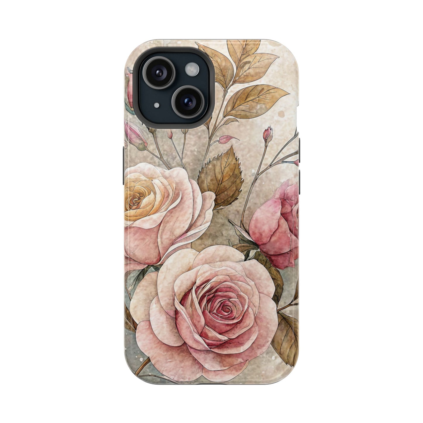 Vintage Rose iPhone Tough Case