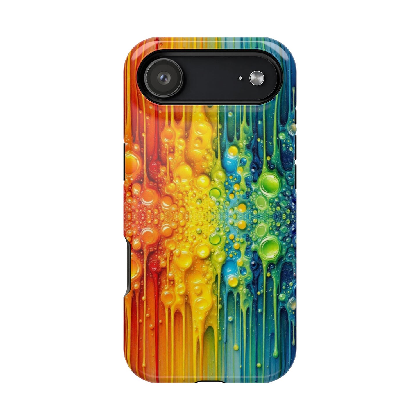 Rainbow Paint Splash iPhone Tough Case