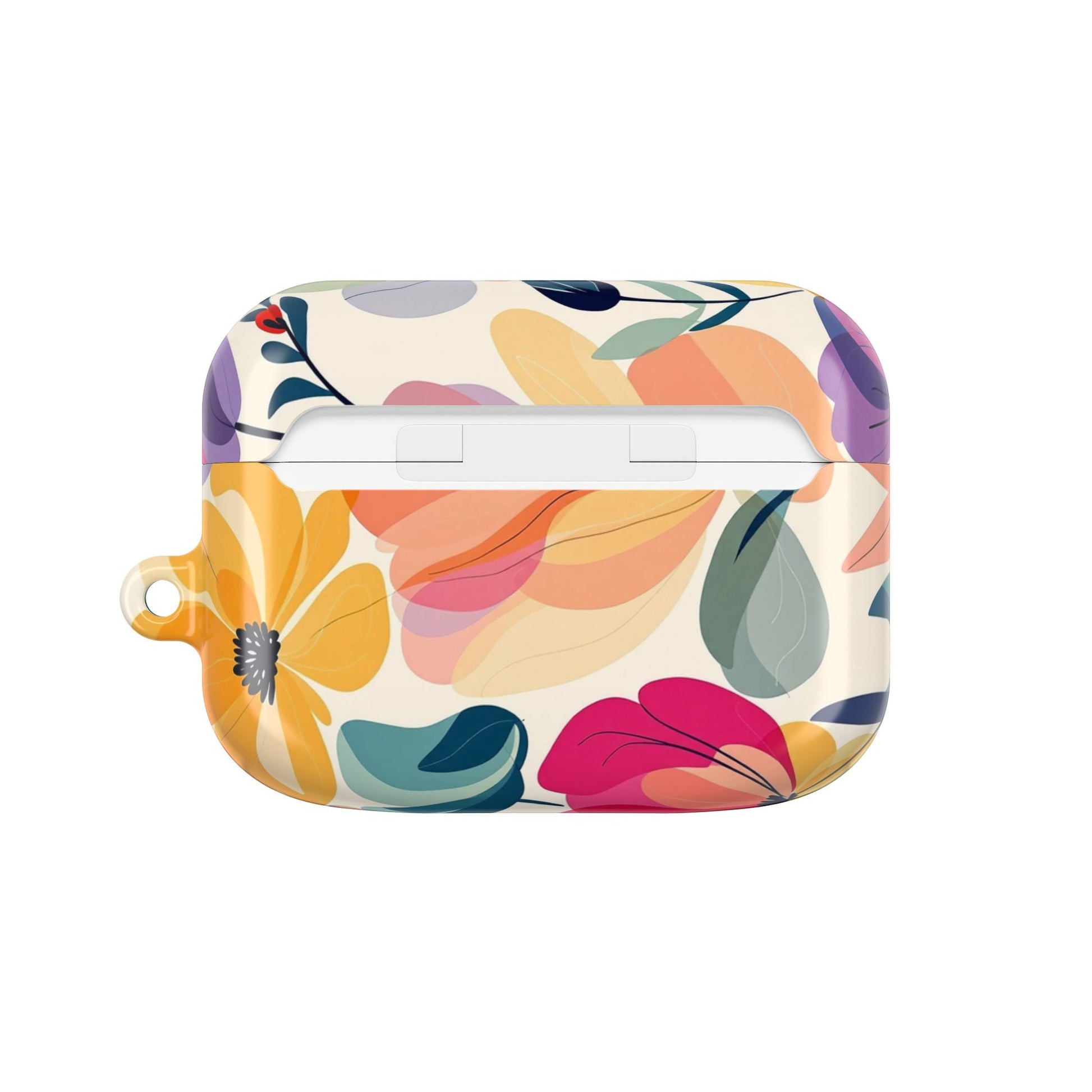 Floral AirPod Case with elegant watercolor floral design and durable polycarbonate protection